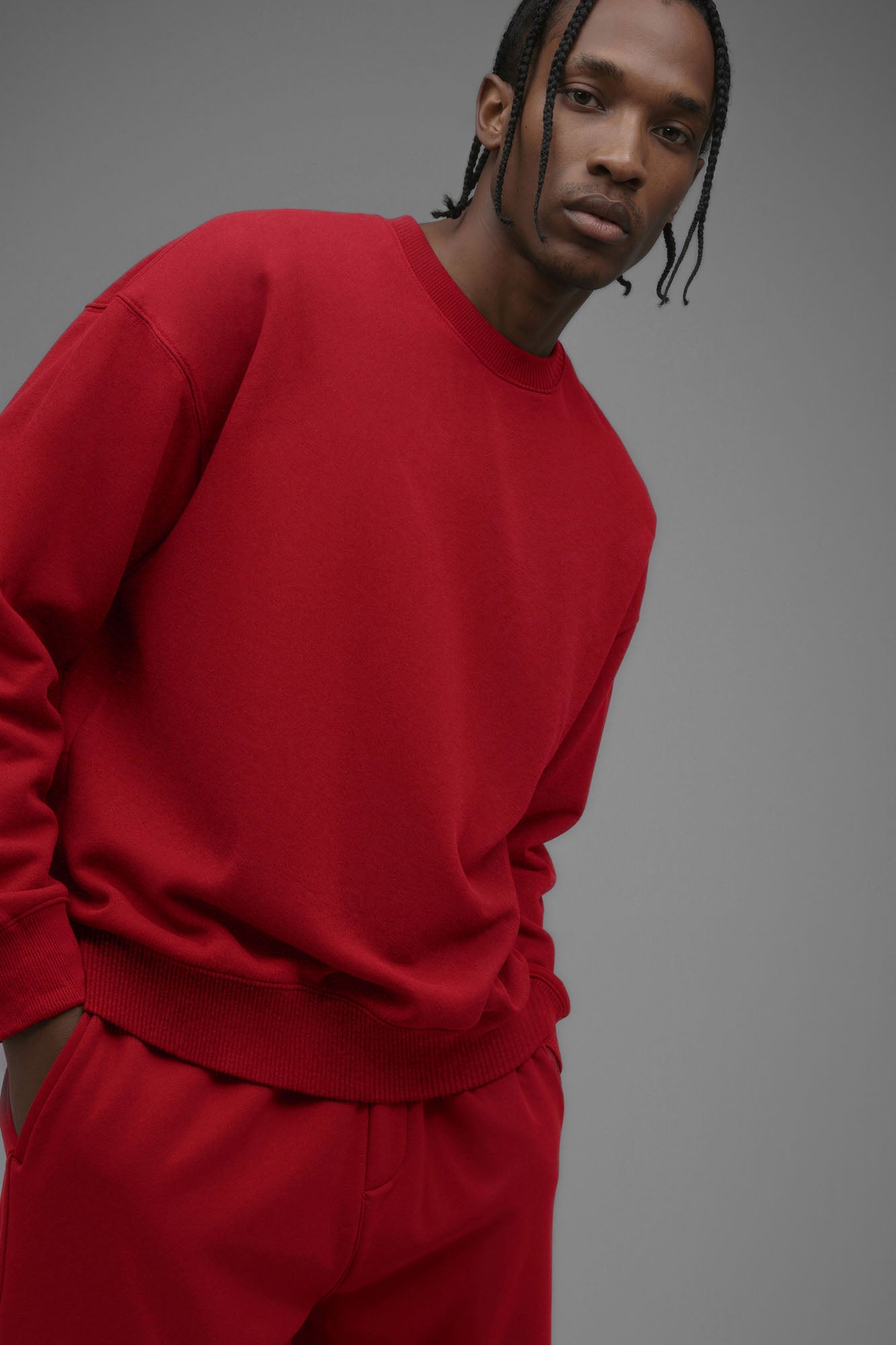410 Oversized Crewneck - Red Fashion Nova