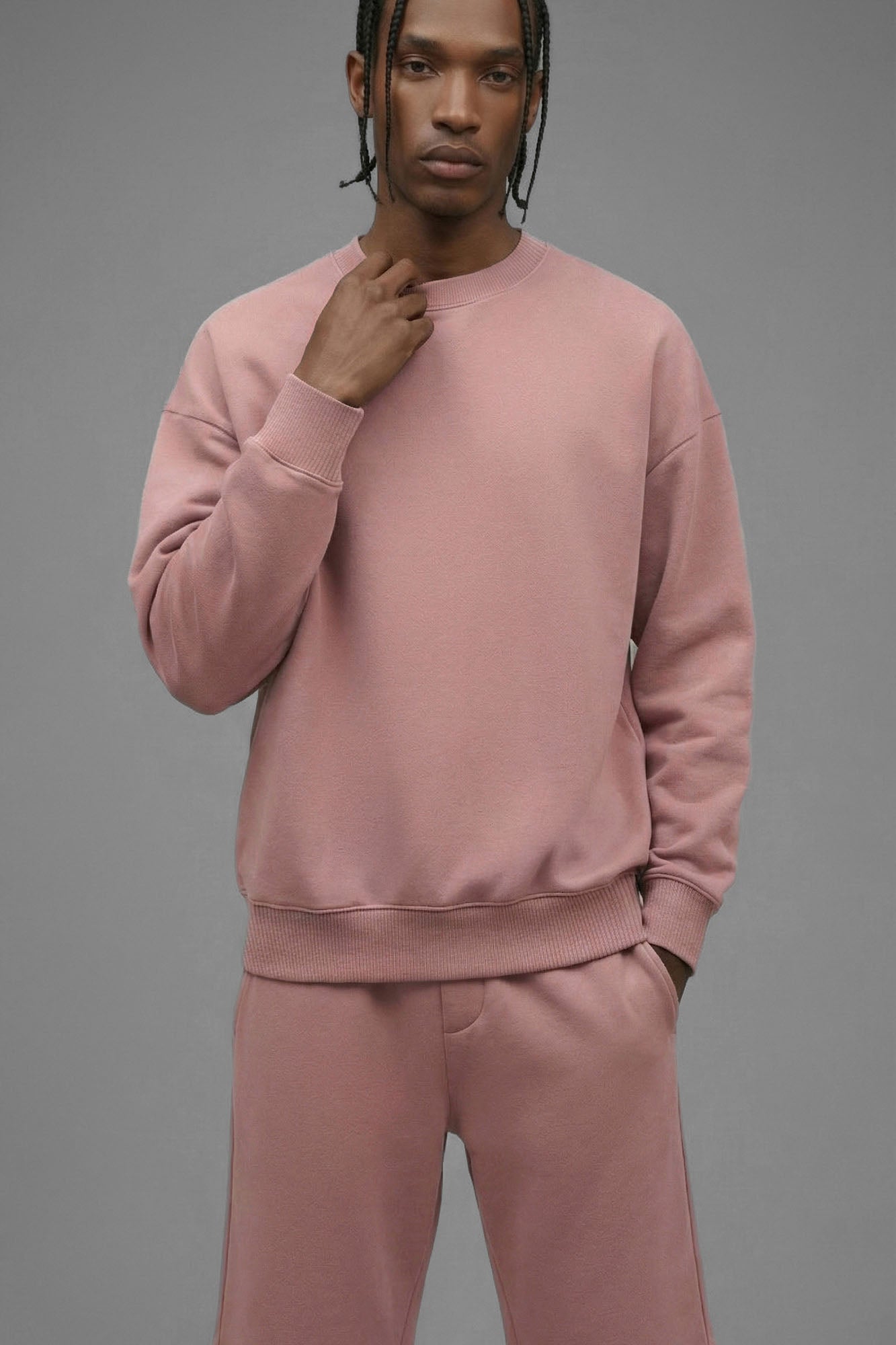 410 Oversized Crewneck - Pink Fashion Nova