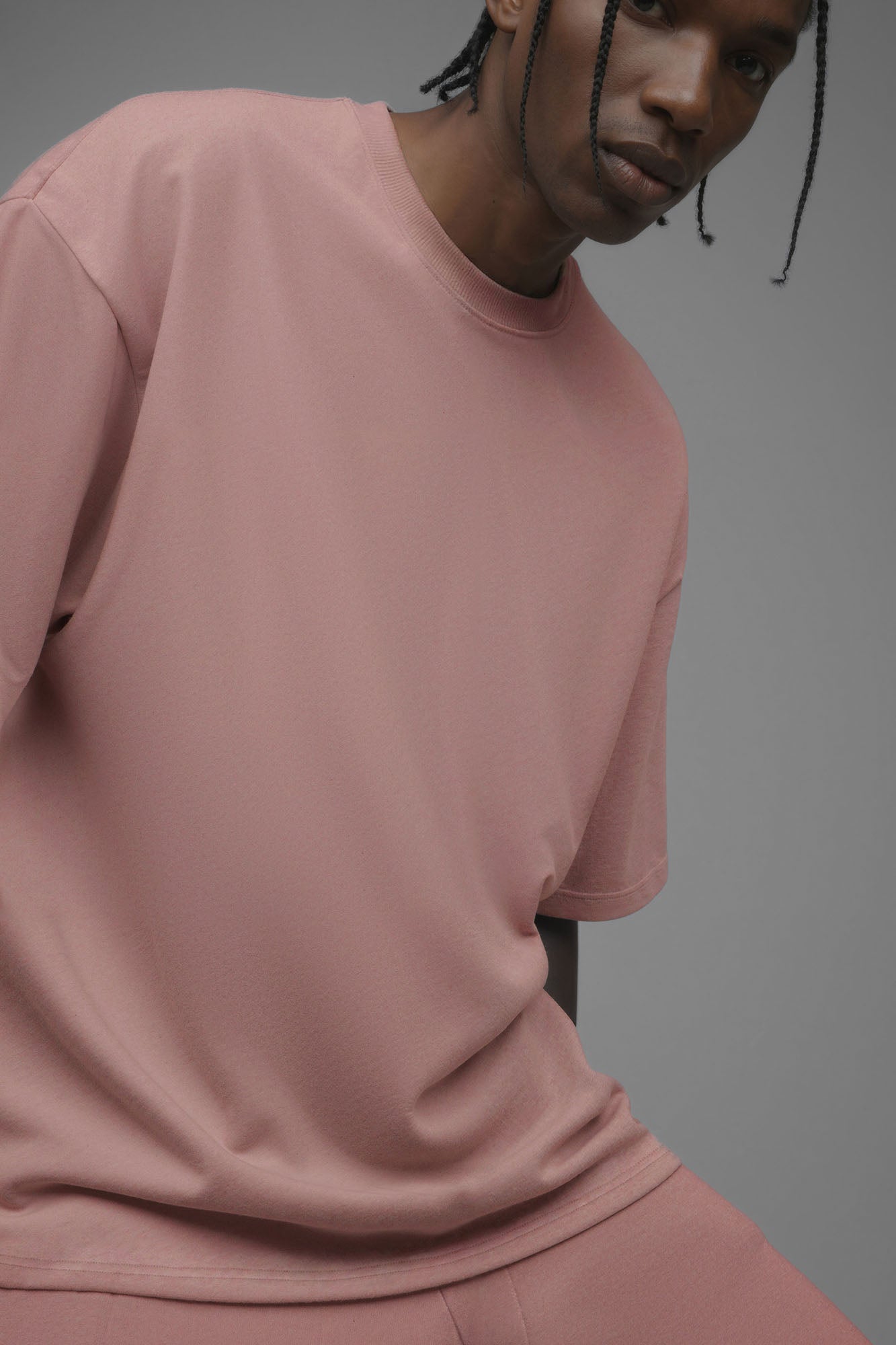 410 Oversized Fleece Tee - Pink Fashion Nova