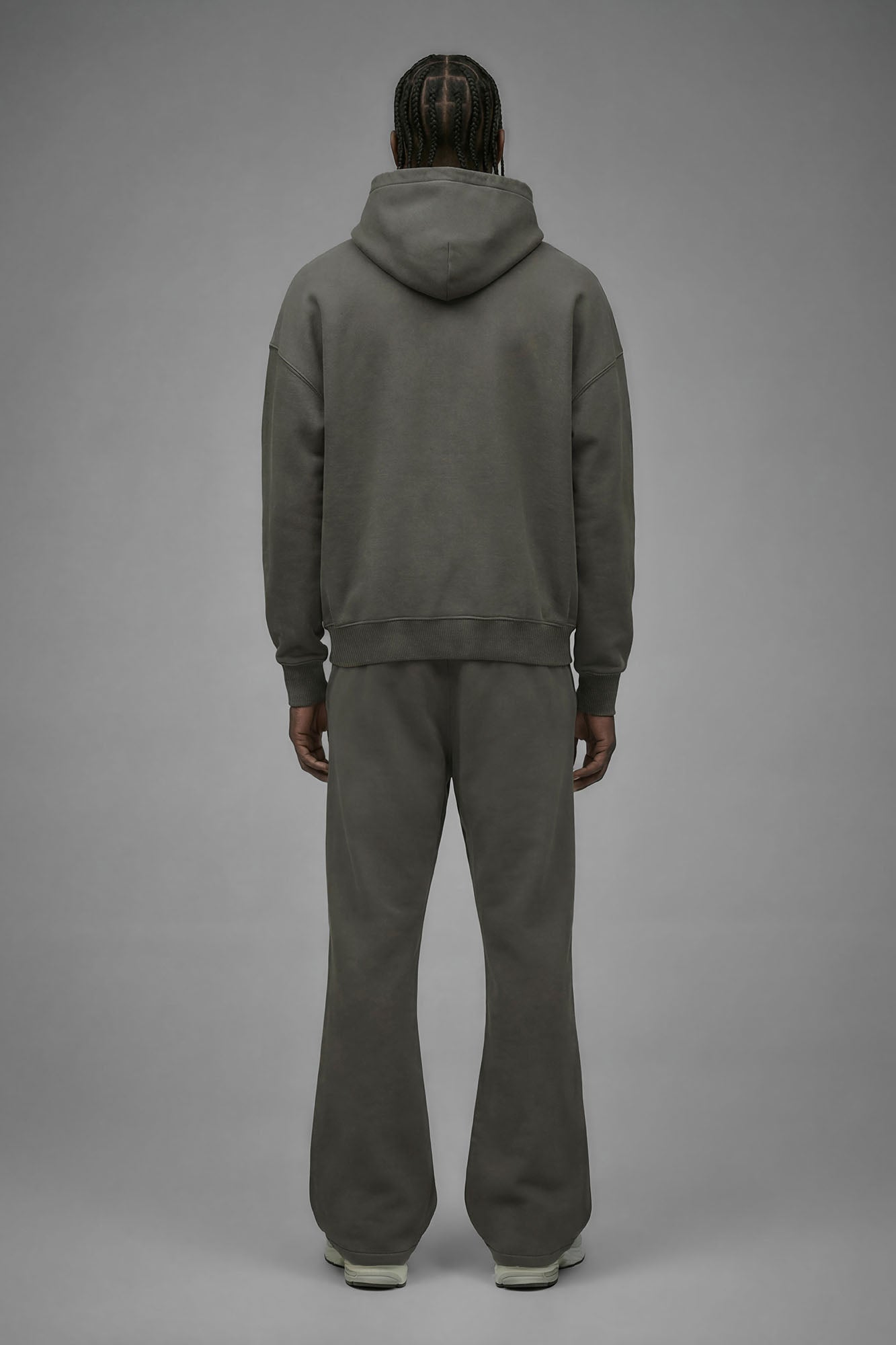 410 Slim Flare Sweatpants - Moss Grey Fashion Nova