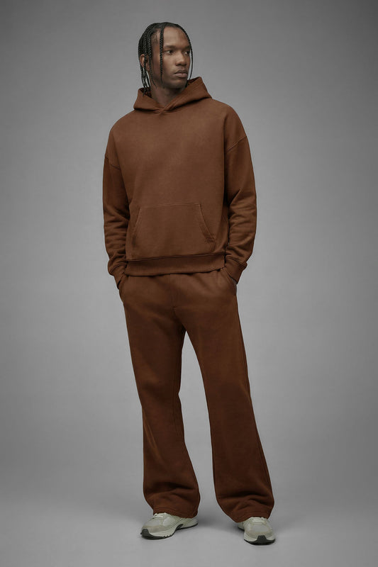 410 Slim Flare Sweatpants - Chestnut Fashion Nova