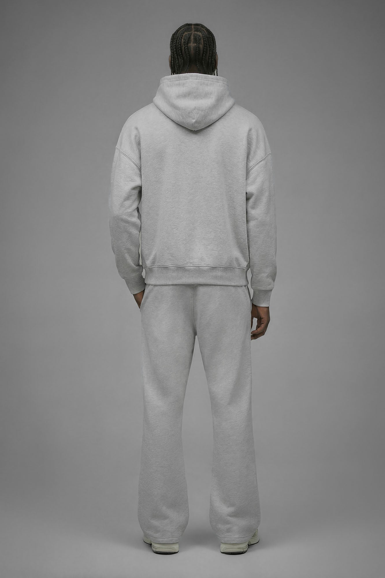 410 Slim Flare Sweatpants - Heather Grey Fashion Nova