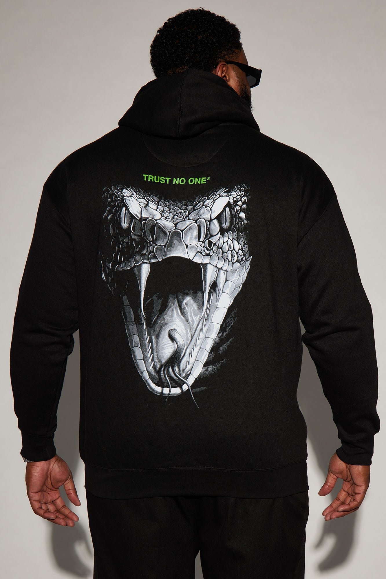 Beware Of Snakes Hoodie - Black Fashion Nova