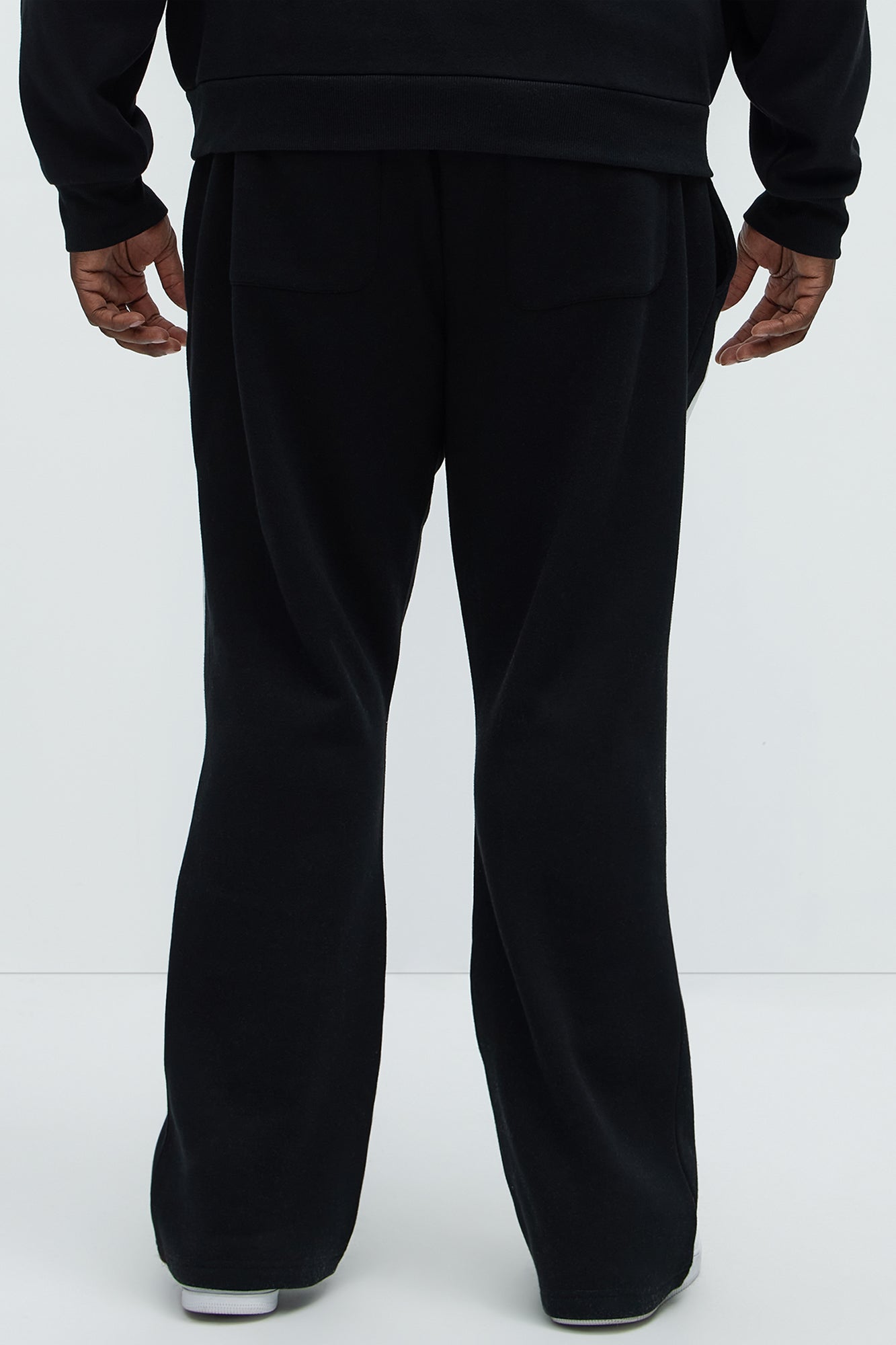 Tyson Bones Skinny Flare Sweatpants - Black Fashion Nova