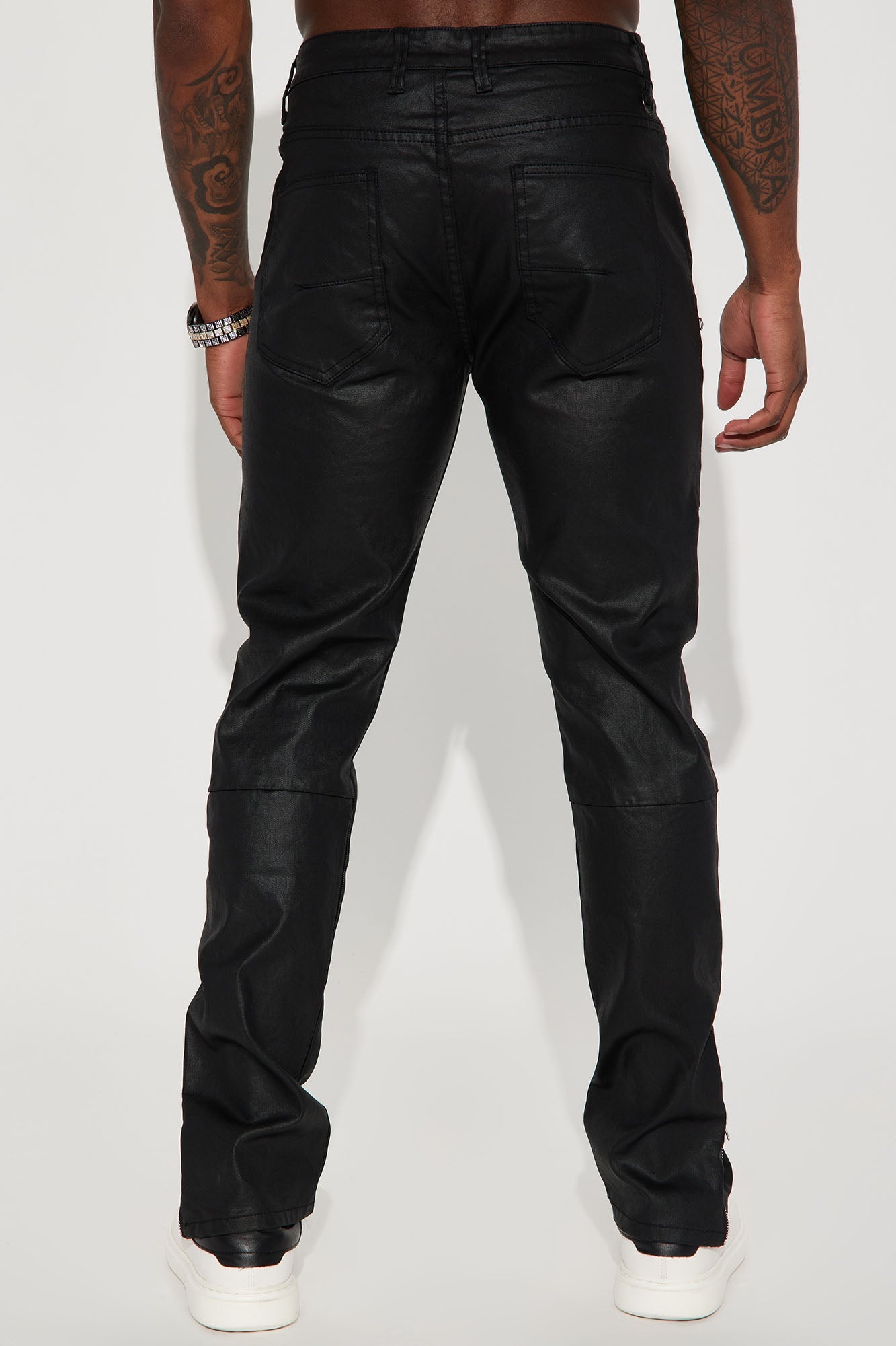 Keeping It Cool Waxed Skinny Pants - Black Fashion Nova