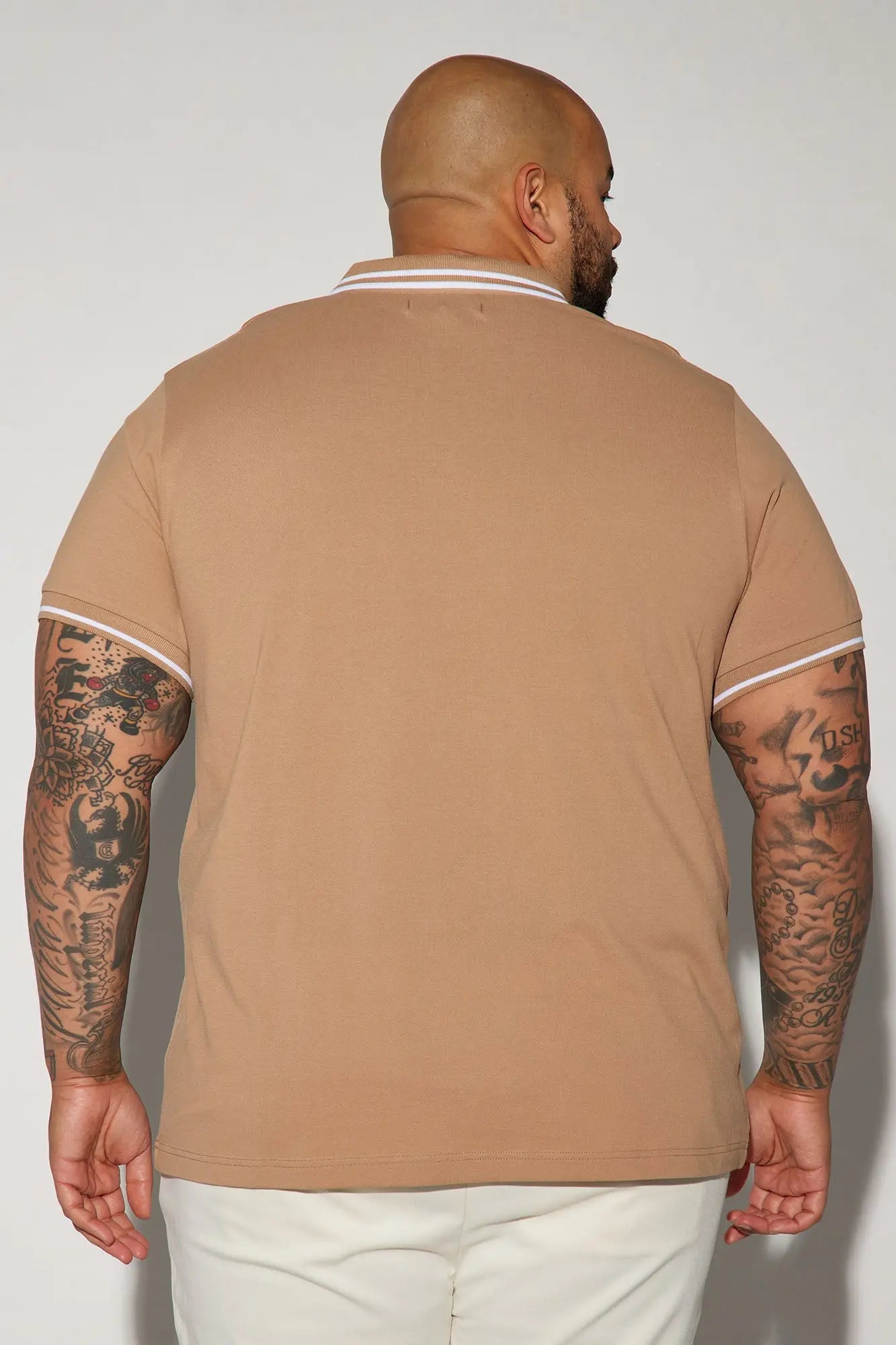 Wilson Short Sleeve Polo - Khaki Fashion Nova