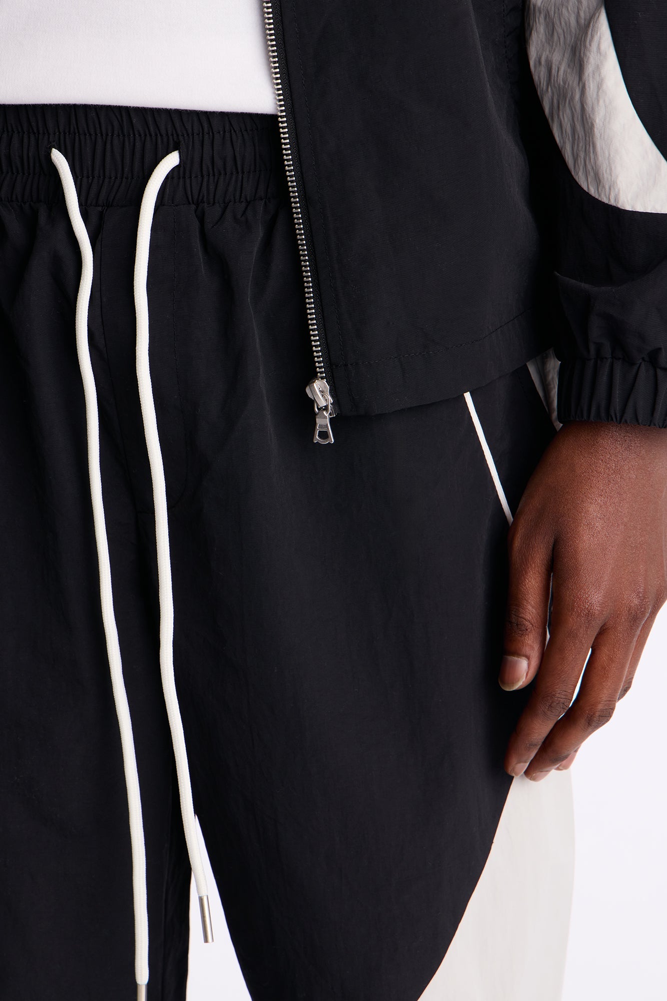 Straight Aura Coded Track Pant - Black Fashion Nova