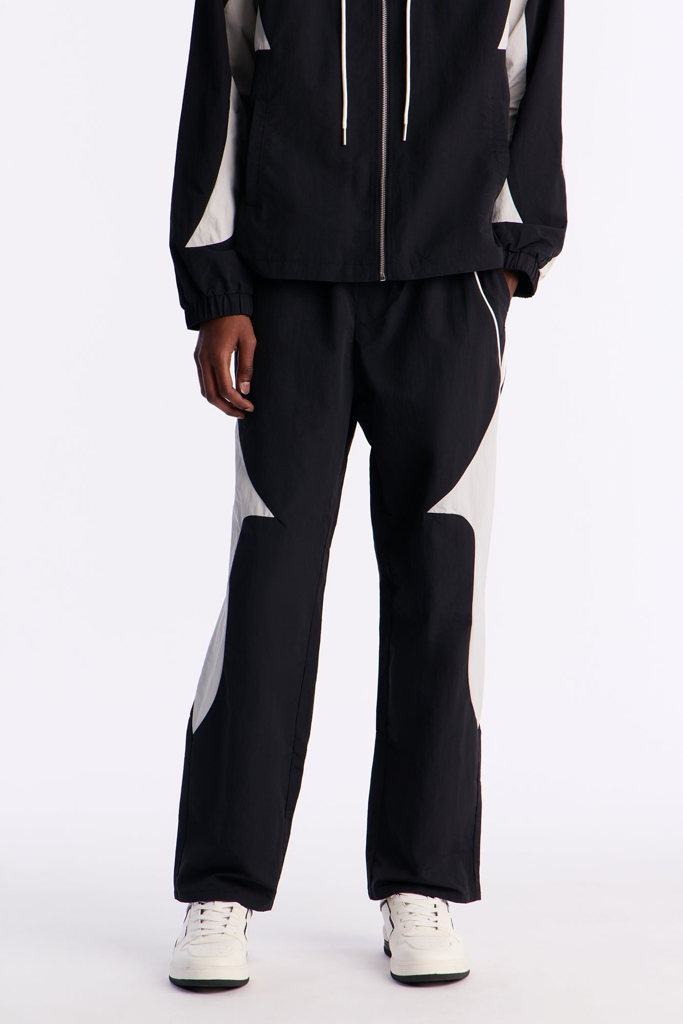 Straight Aura Coded Track Pant - Black Fashion Nova