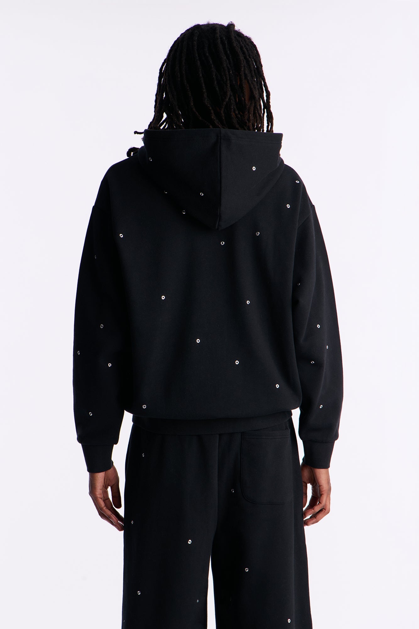 Savage Rhinestone Zip Hoodie - Black Fashion Nova