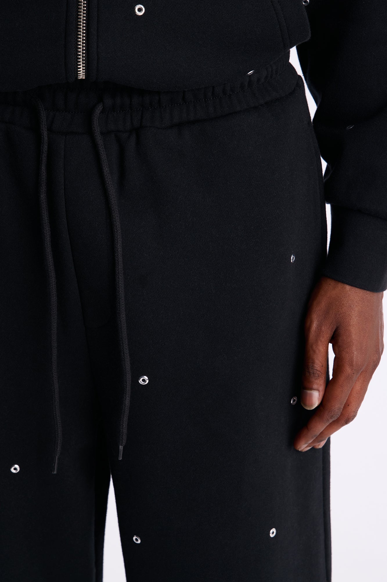 Savage Rhinestone Sweatpants - Black Fashion Nova