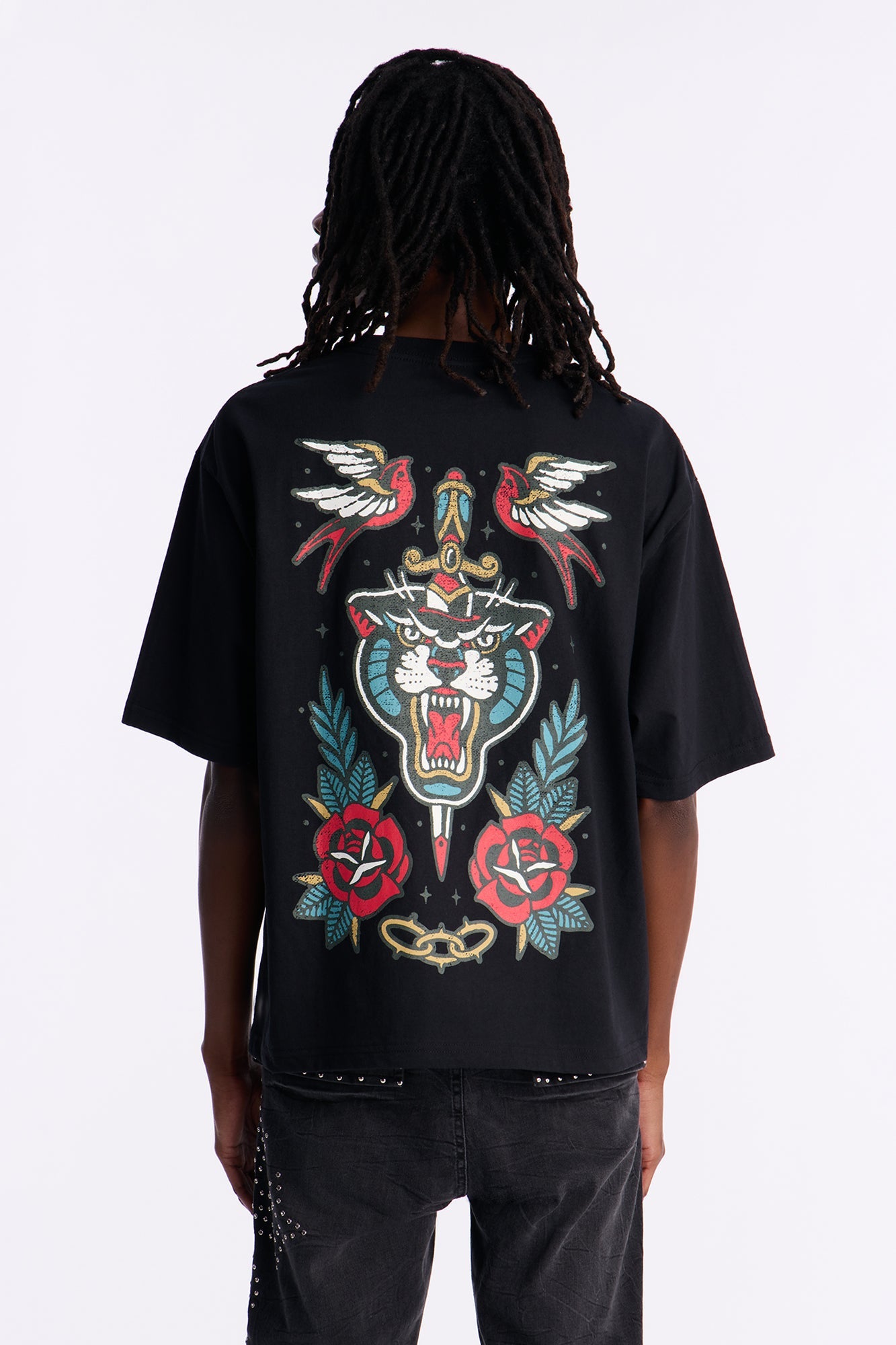 Freedom Flyer Boxy Short Sleeve Tee - Black Fashion Nova