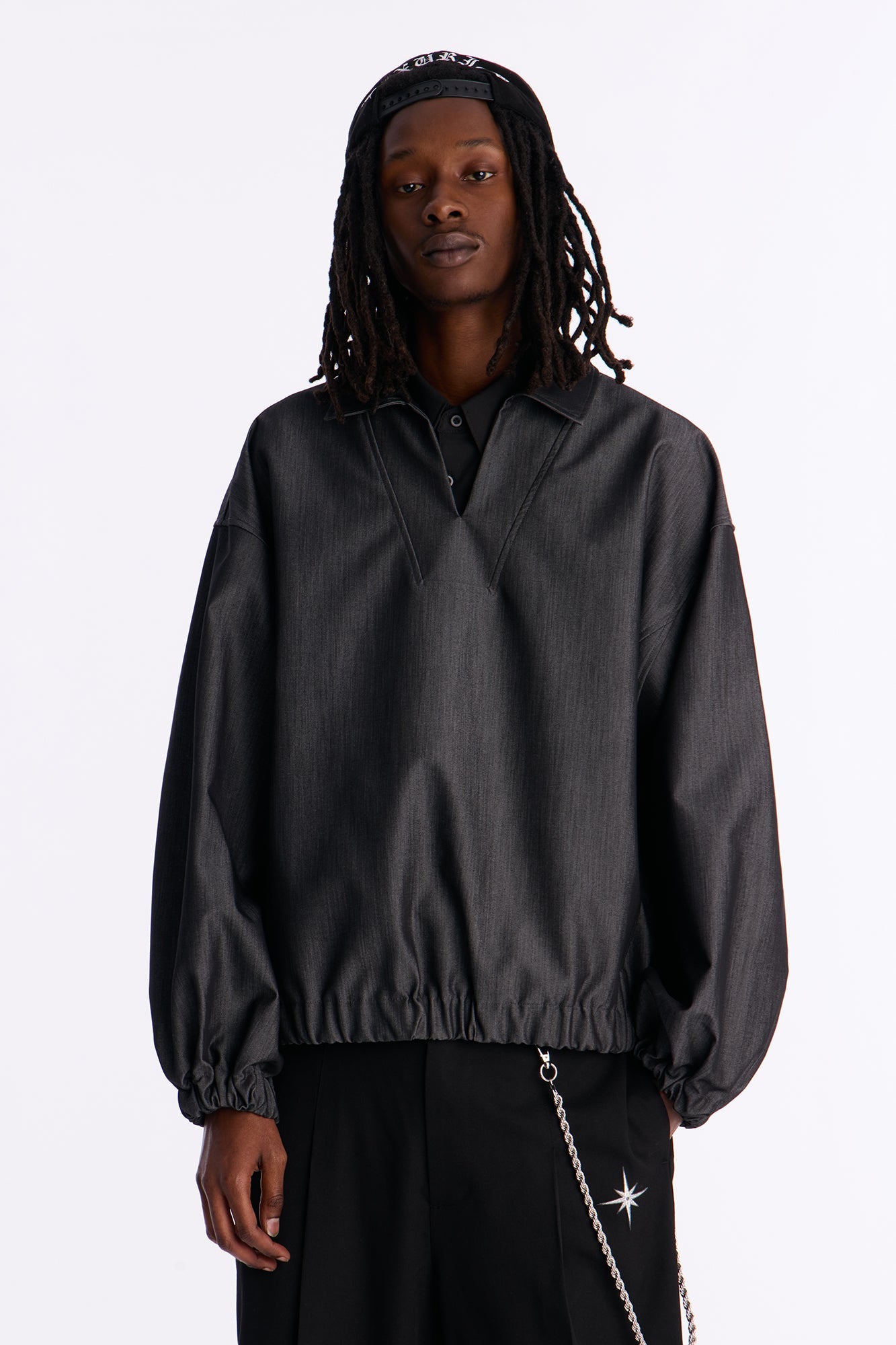 Relaxed Bold Flow Jacket - Charcoal Fashion Nova