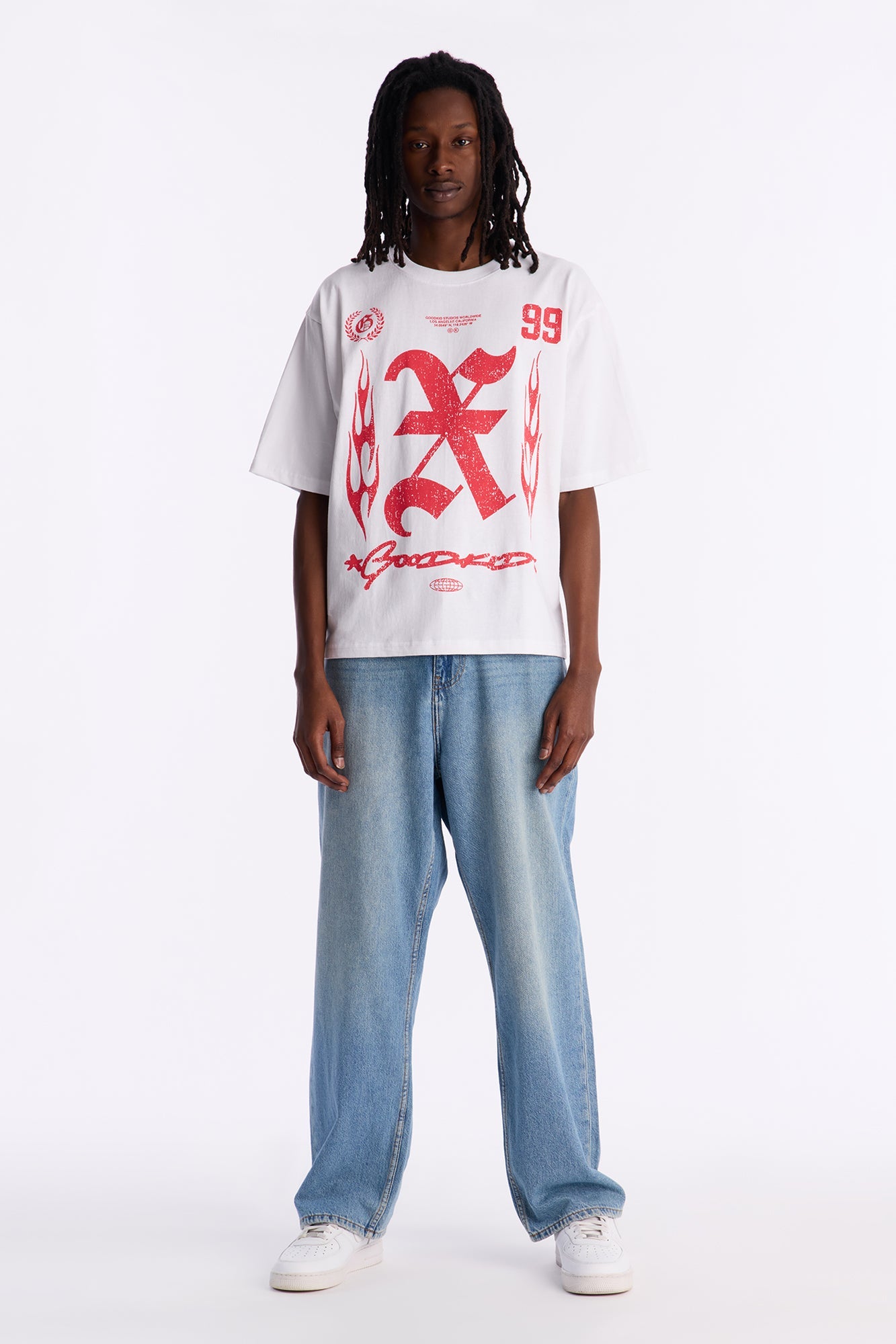 Goodkid Boxy Short Sleeve Tee - White Fashion Nova