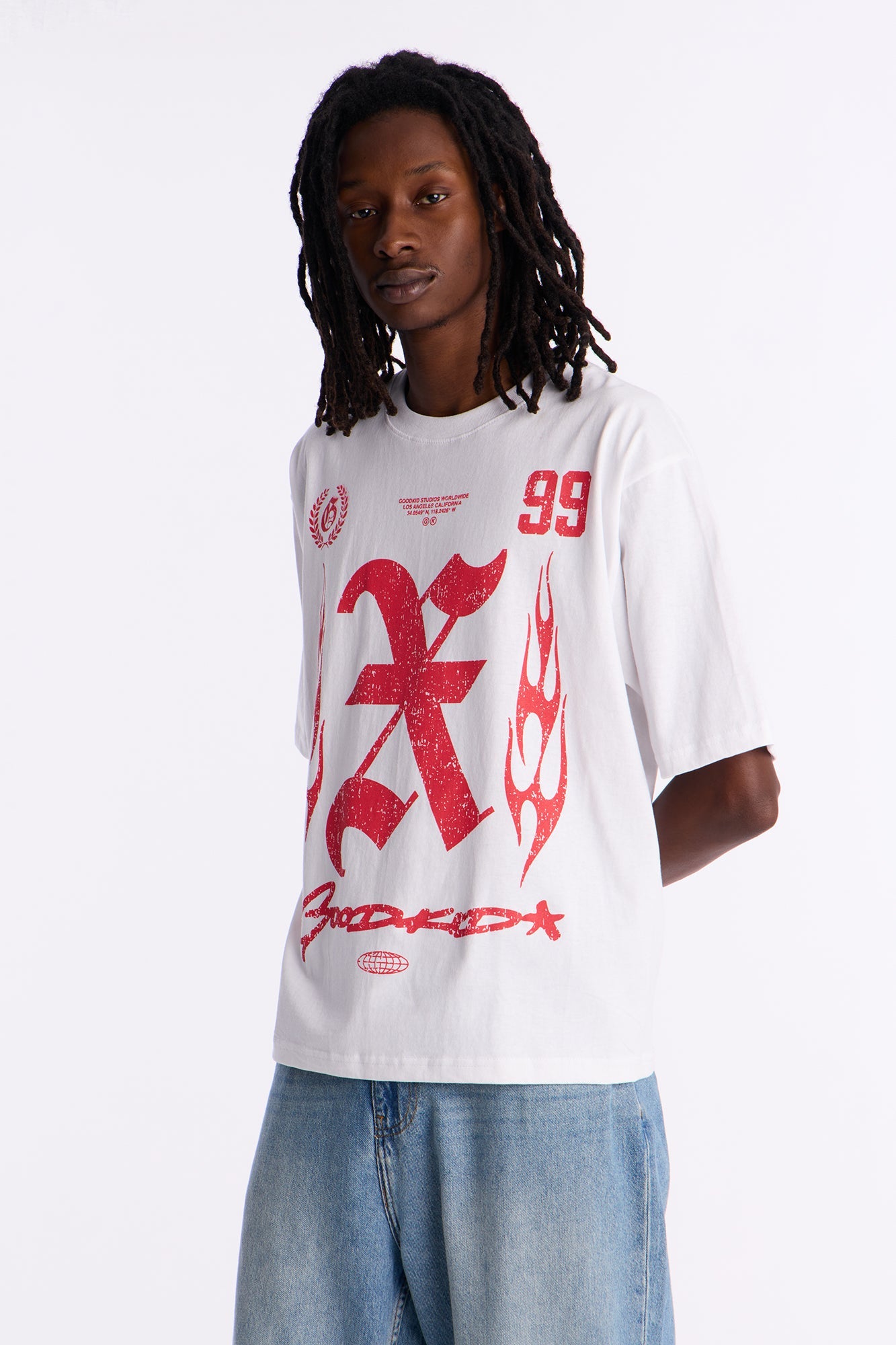 Goodkid Boxy Short Sleeve Tee - White Fashion Nova
