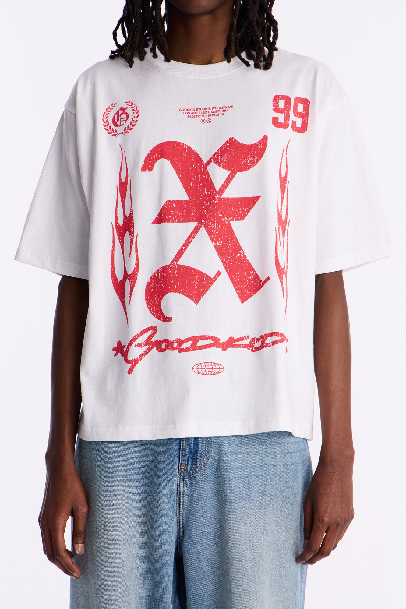 Goodkid Boxy Short Sleeve Tee - White Fashion Nova