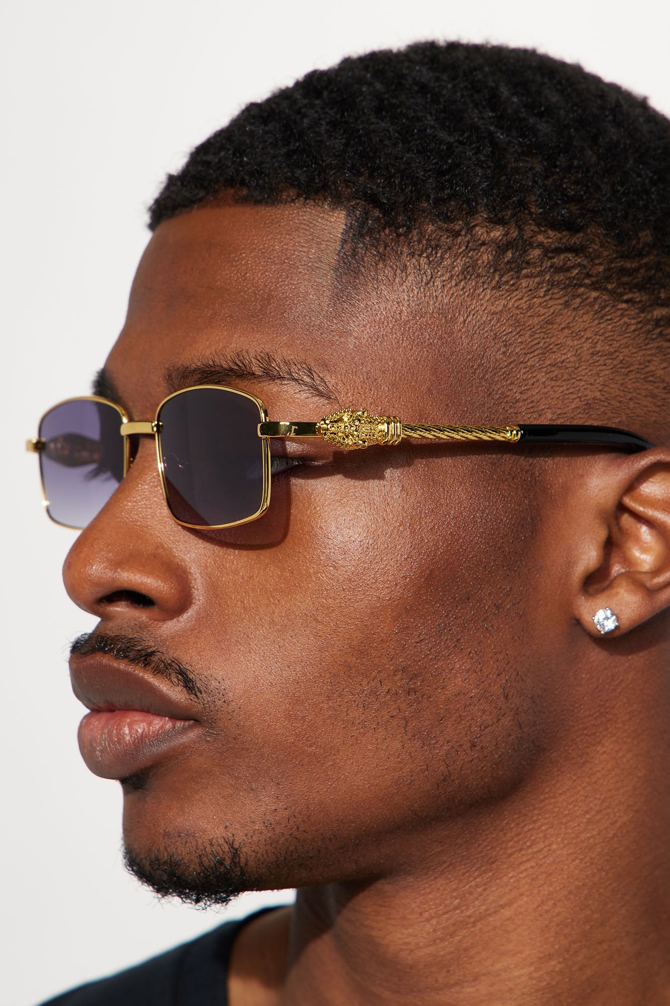 Keep An Eye Sunglasses - Gold Fashion Nova