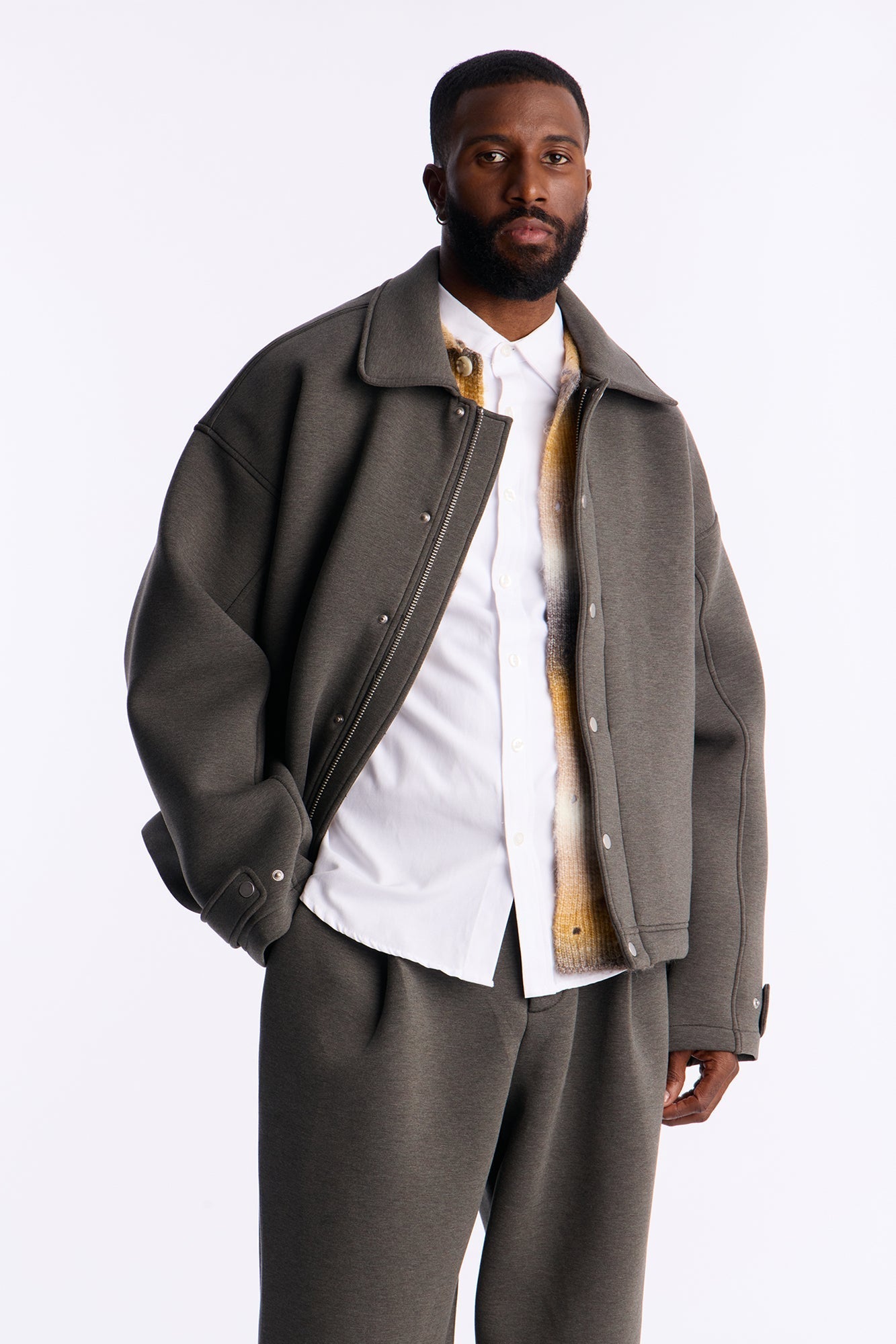 The Boxy Arclight Interlock Jacket - Brown Fashion Nova