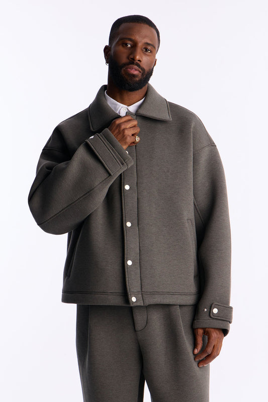 The Boxy Arclight Interlock Jacket - Brown Fashion Nova