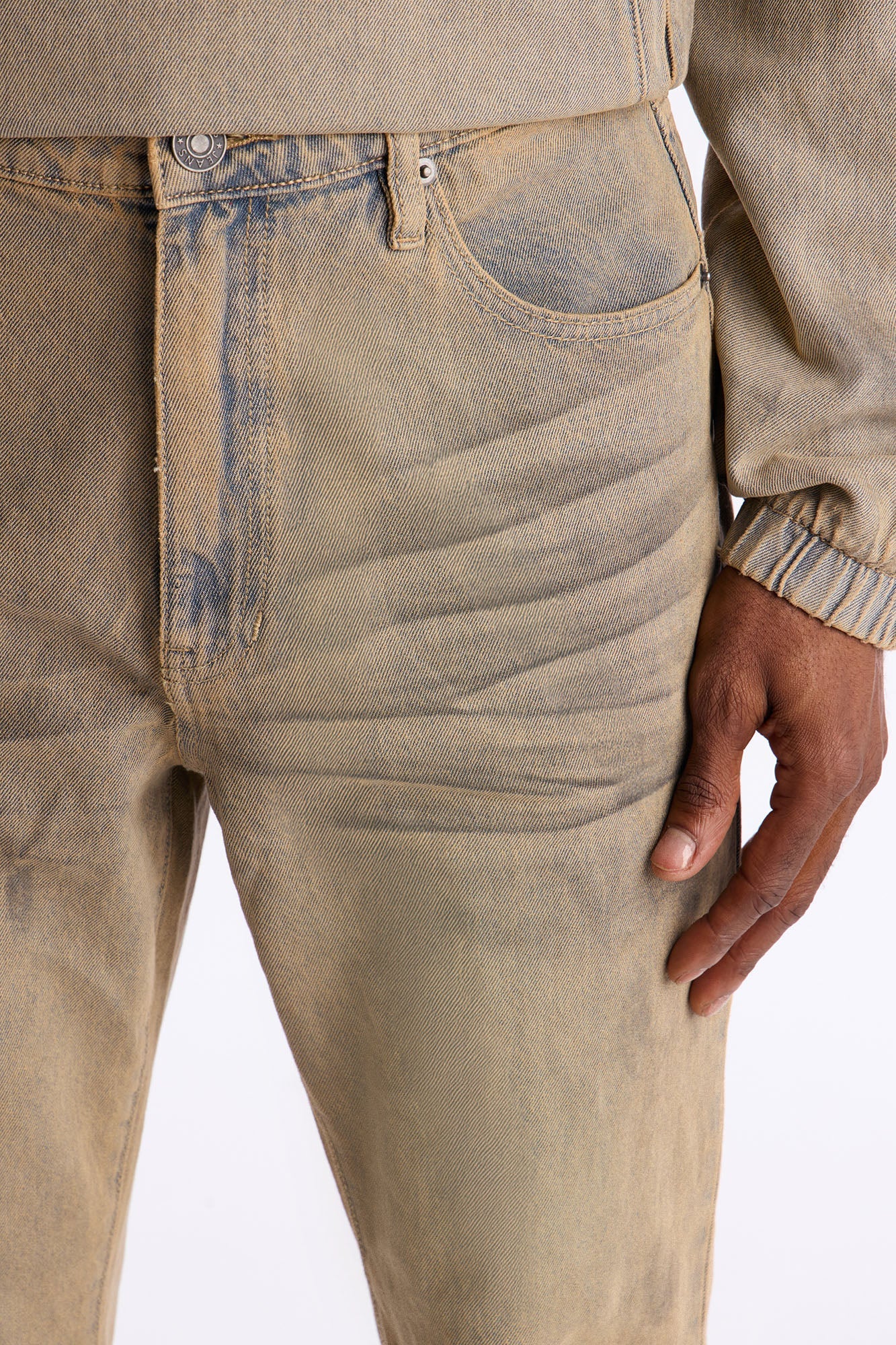Stacked Slim Flare Dune Jean - Brown Fashion Nova