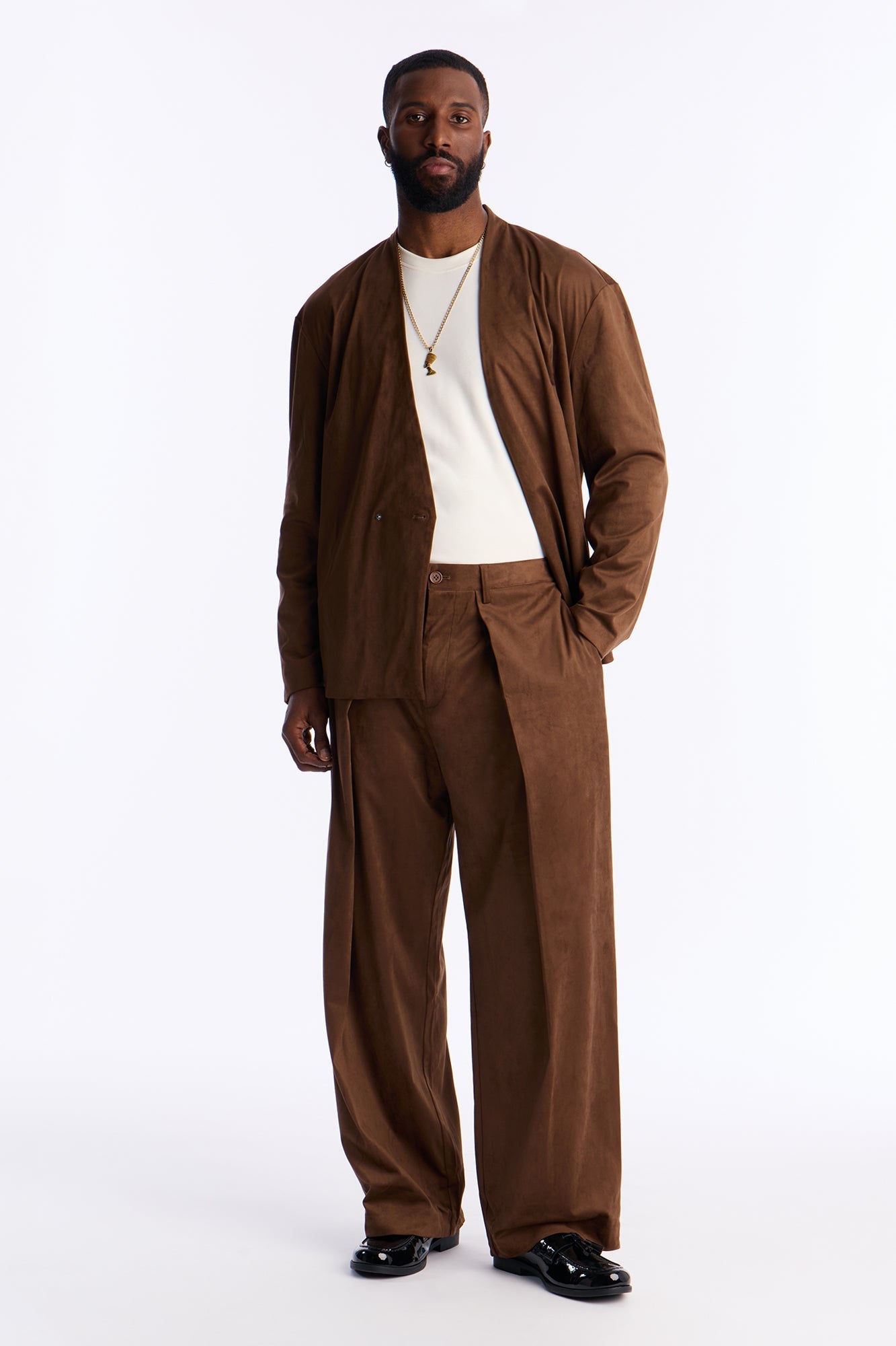 Relaxed New Money Suede Unlined Blazer - Brown Fashion Nova