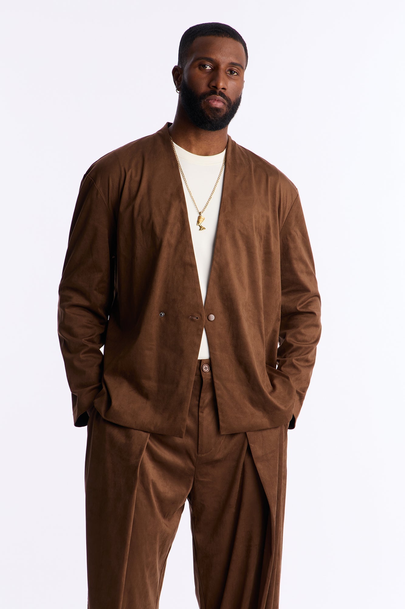 Relaxed New Money Suede Unlined Blazer - Brown Fashion Nova