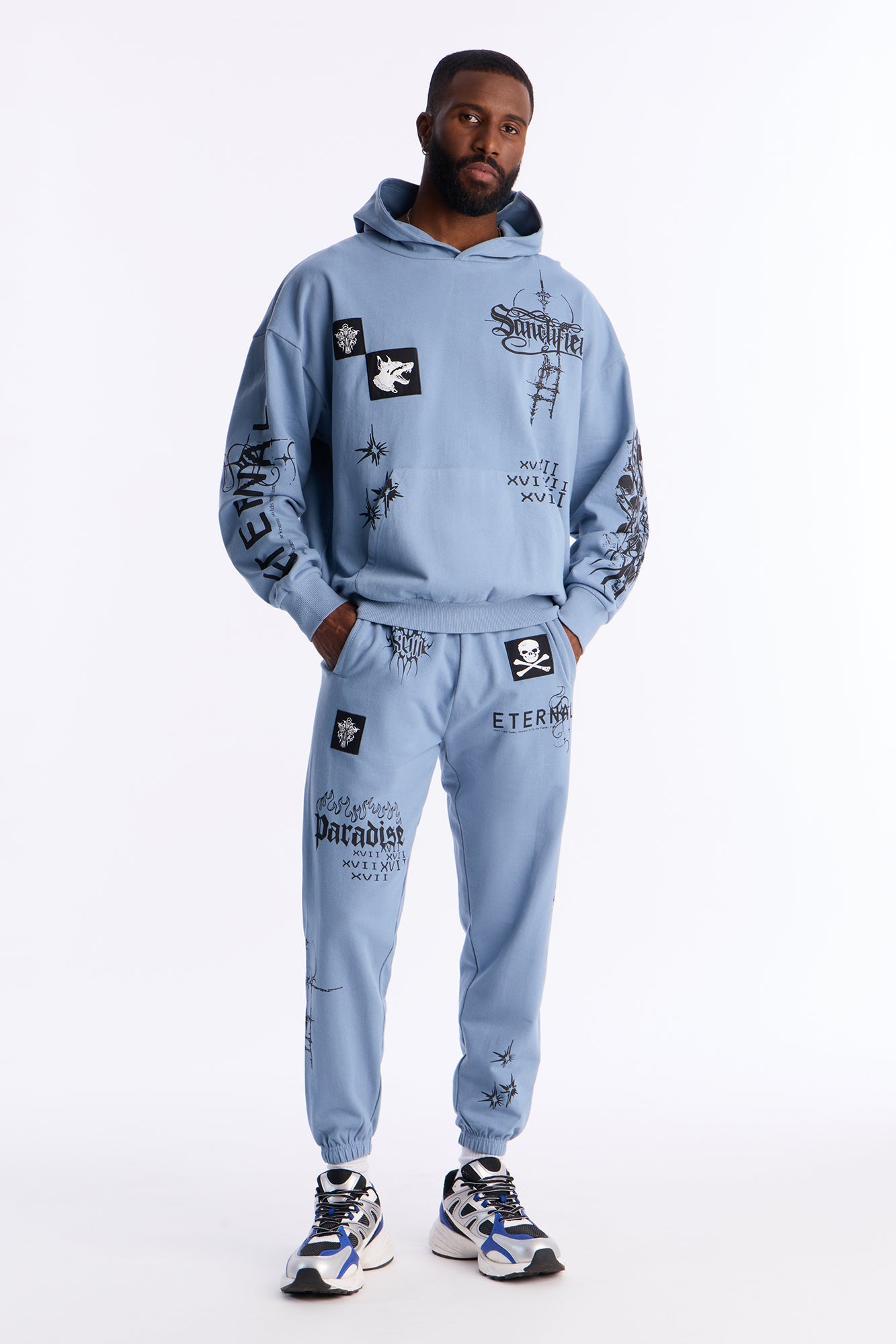 Sacred Energy Hoodie - Blue Fashion Nova