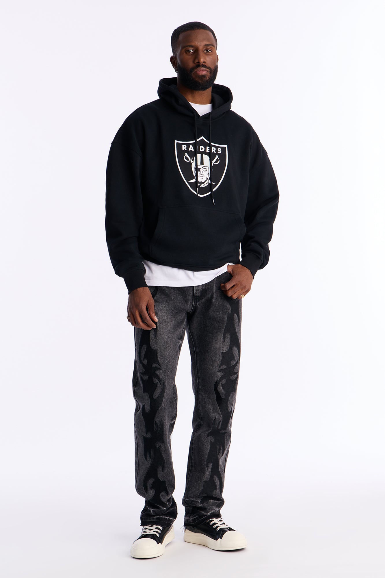 Raiders Original English Hoodie - Black Fashion Nova