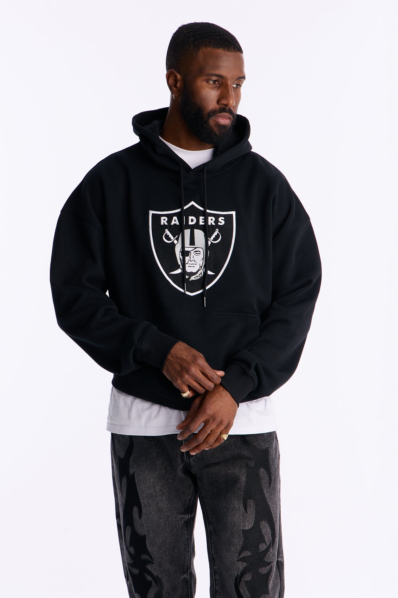 Raiders Original English Hoodie - Black Fashion Nova