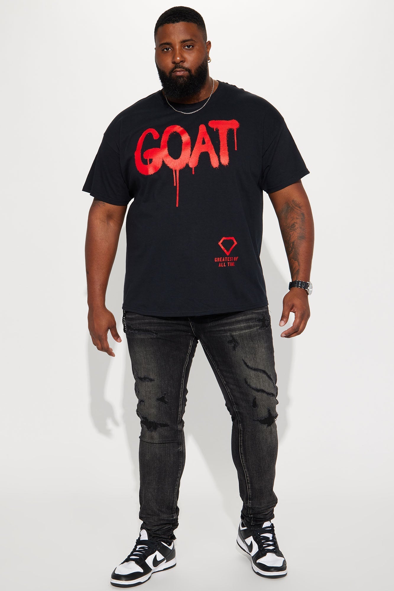 Diamond Goat Short Sleeve Tee - Black Fashion Nova