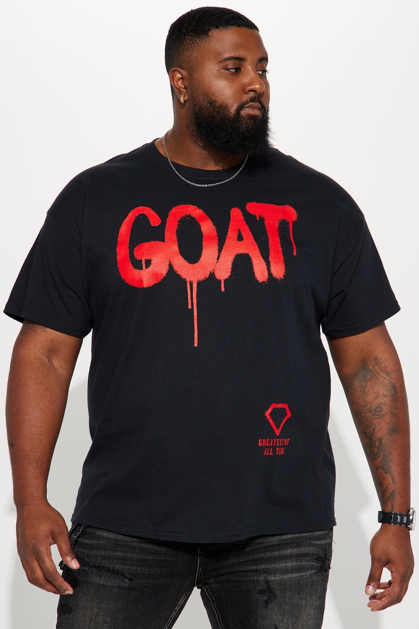 Diamond Goat Short Sleeve Tee - Black Fashion Nova