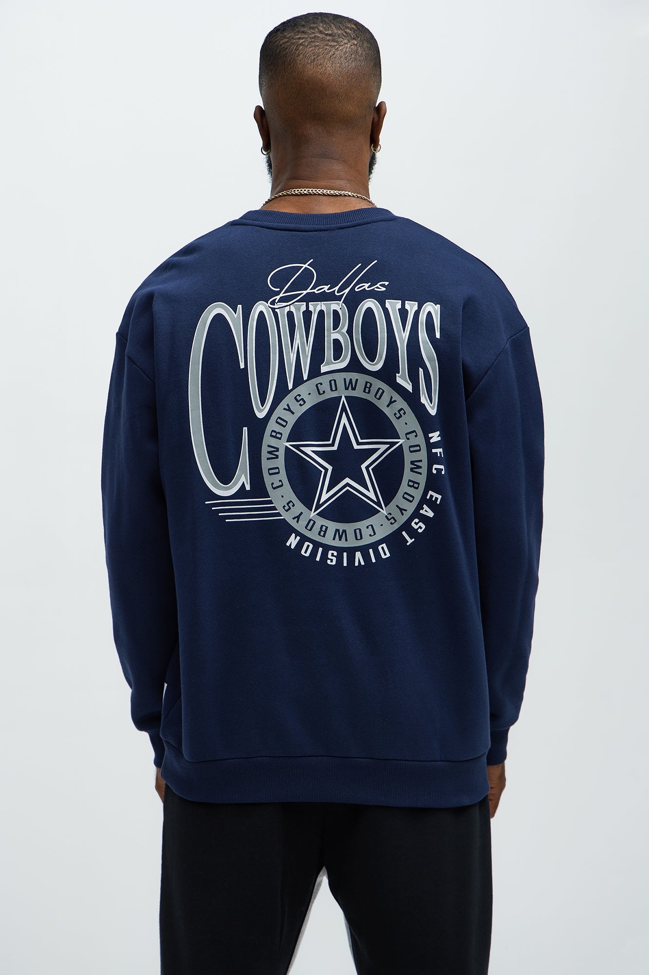 Cowboys Crew Neck Sweatshirt - Navy Fashion Nova
