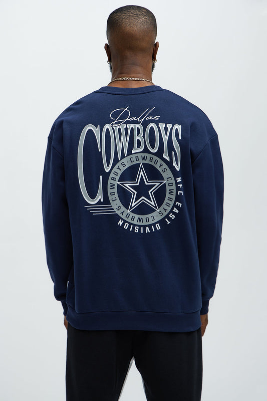 Cowboys Crew Neck Sweatshirt - Navy Fashion Nova