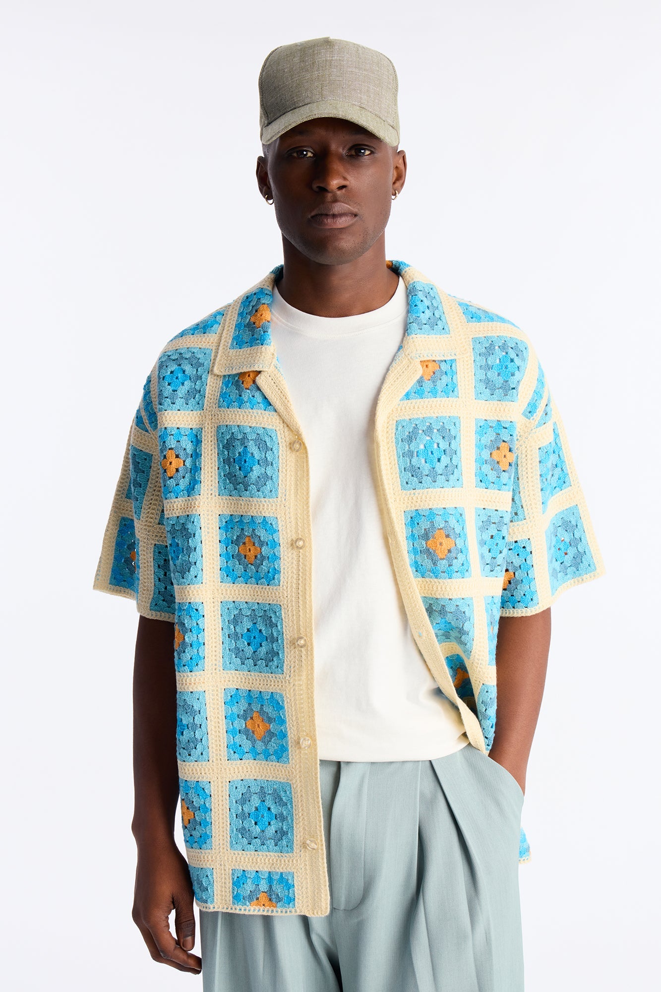 Nolan Textured Shirt - Blue Fashion Nova