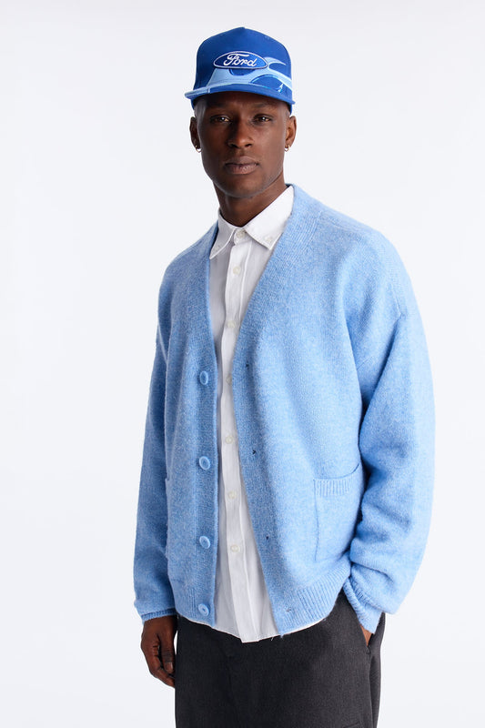 Cropped Harbor Ash Cardigan - Light Blue Fashion Nova
