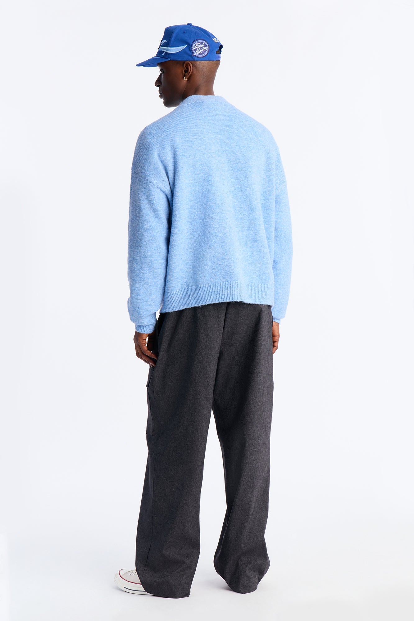 Cropped Harbor Ash Cardigan - Light Blue Fashion Nova