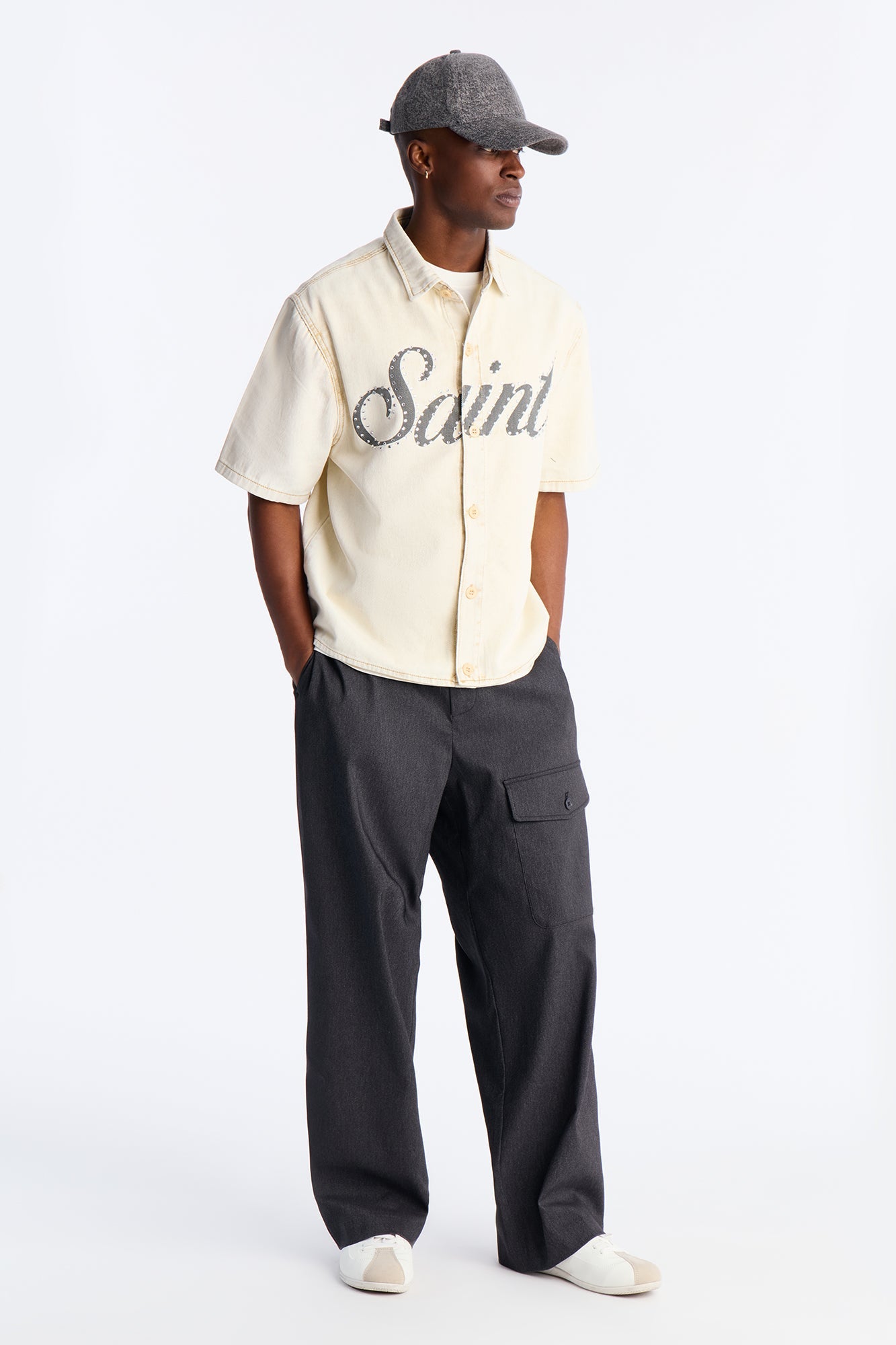 Saint Blaze Button Up Shirt - Tan Fashion Nova