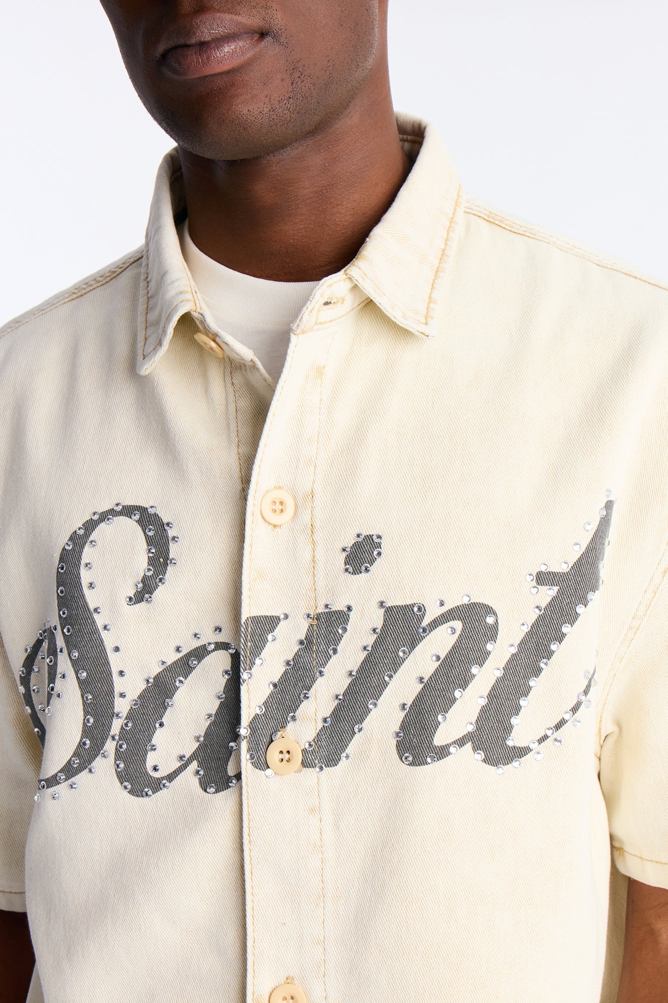 Saint Blaze Button Up Shirt - Tan Fashion Nova