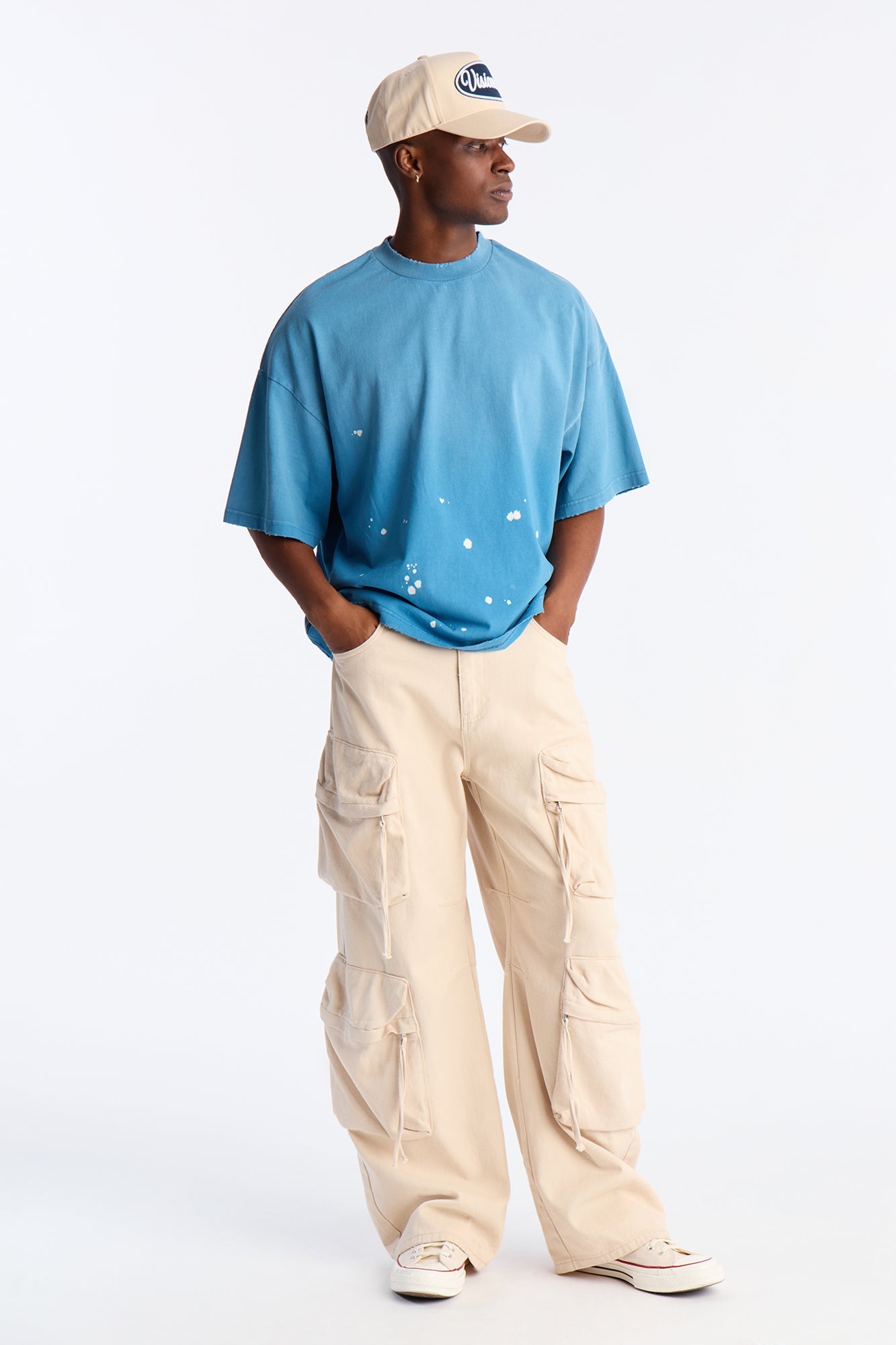 Boxy Studio Tee - Blue Fashion Nova