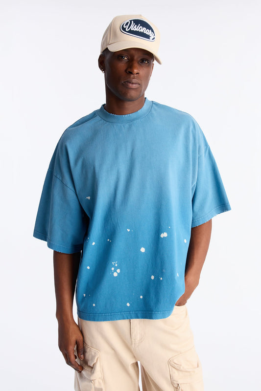 Boxy Studio Tee - Blue Fashion Nova