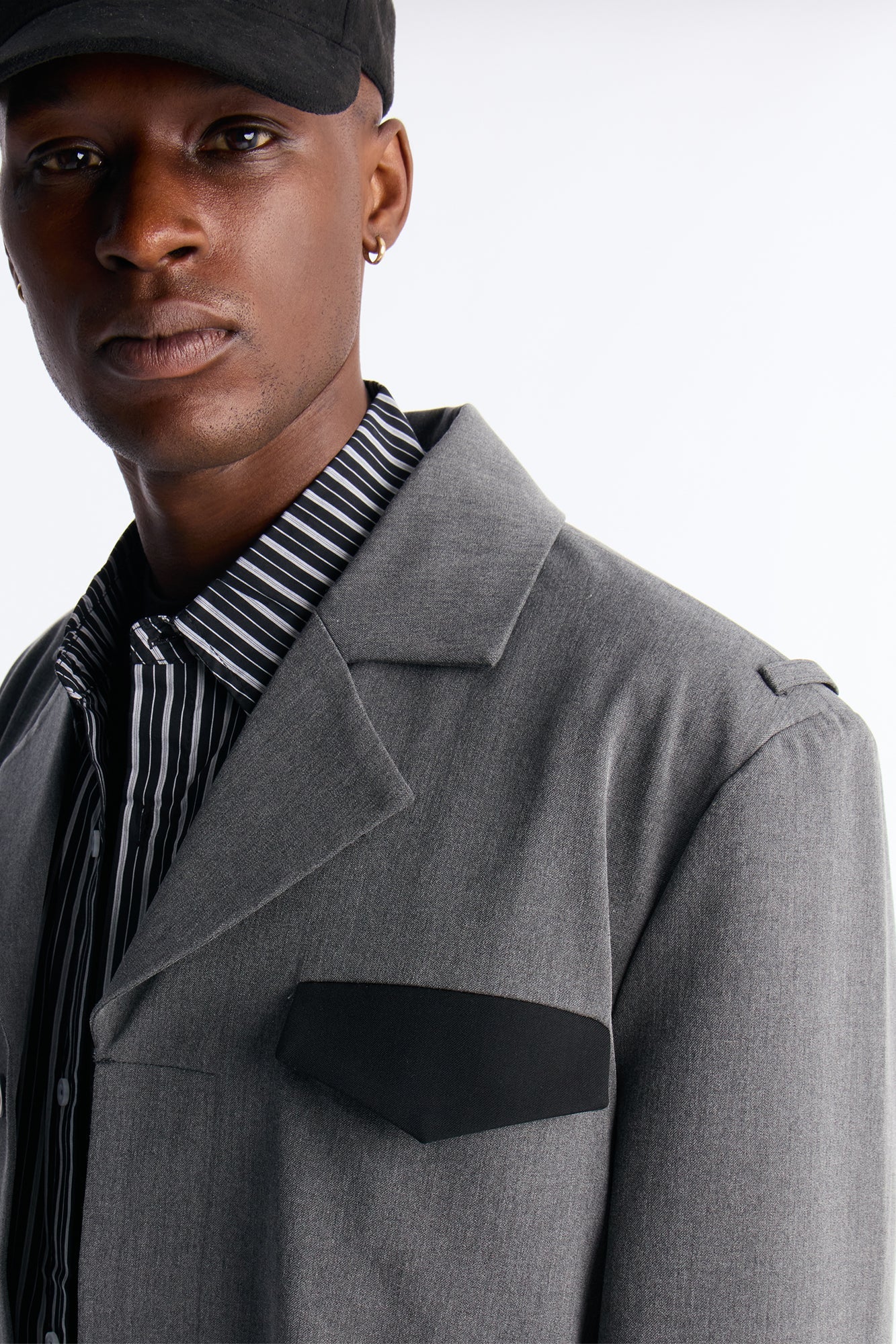 Merged Worlds Detailed Jacket - Charcoal Fashion Nova