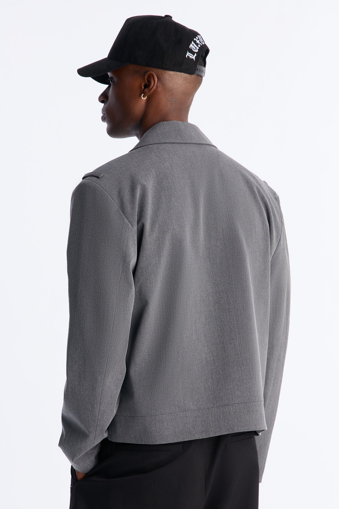 Merged Worlds Detailed Jacket - Charcoal Fashion Nova