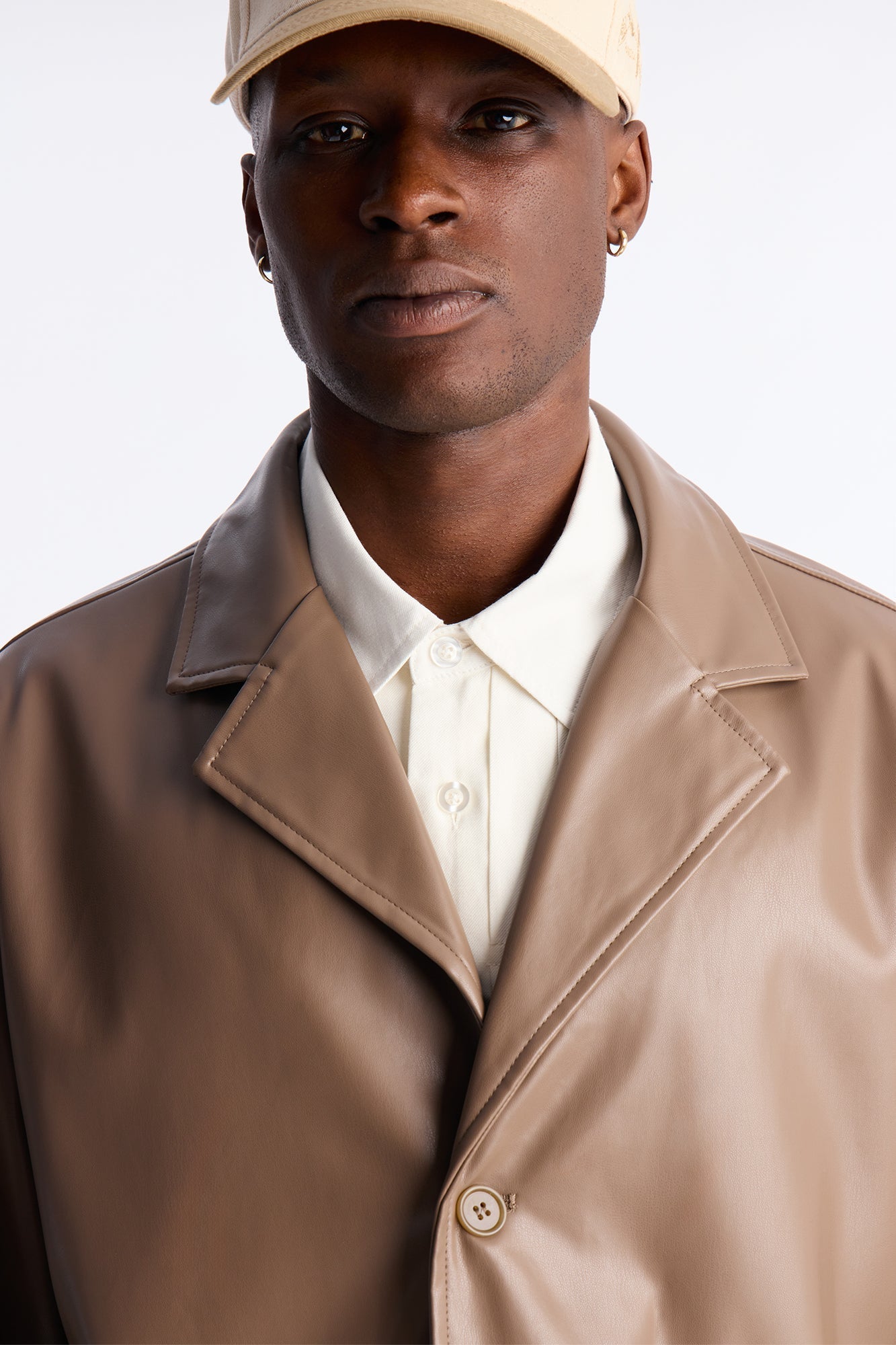 The Maverick Faux Leather Jacket - Taupe Fashion Nova