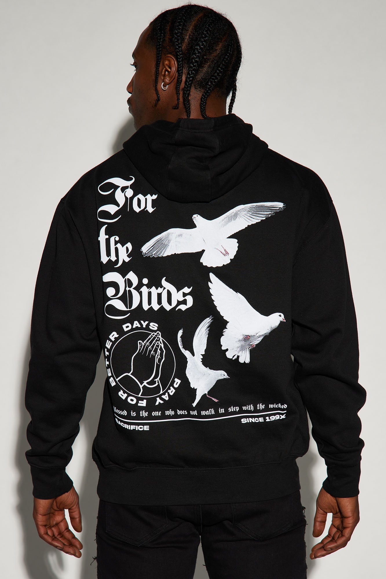 For The Birds Hoodie - Black Fashion Nova