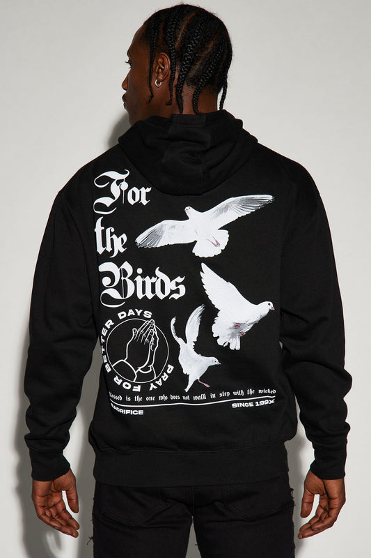 For The Birds Hoodie - Black Fashion Nova