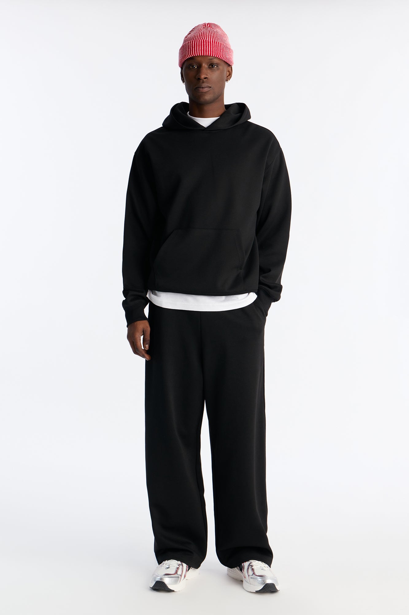 Structured Fleece Hoodie - Black Fashion Nova
