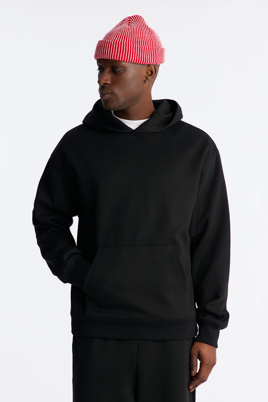 Structured Fleece Hoodie - Black Fashion Nova