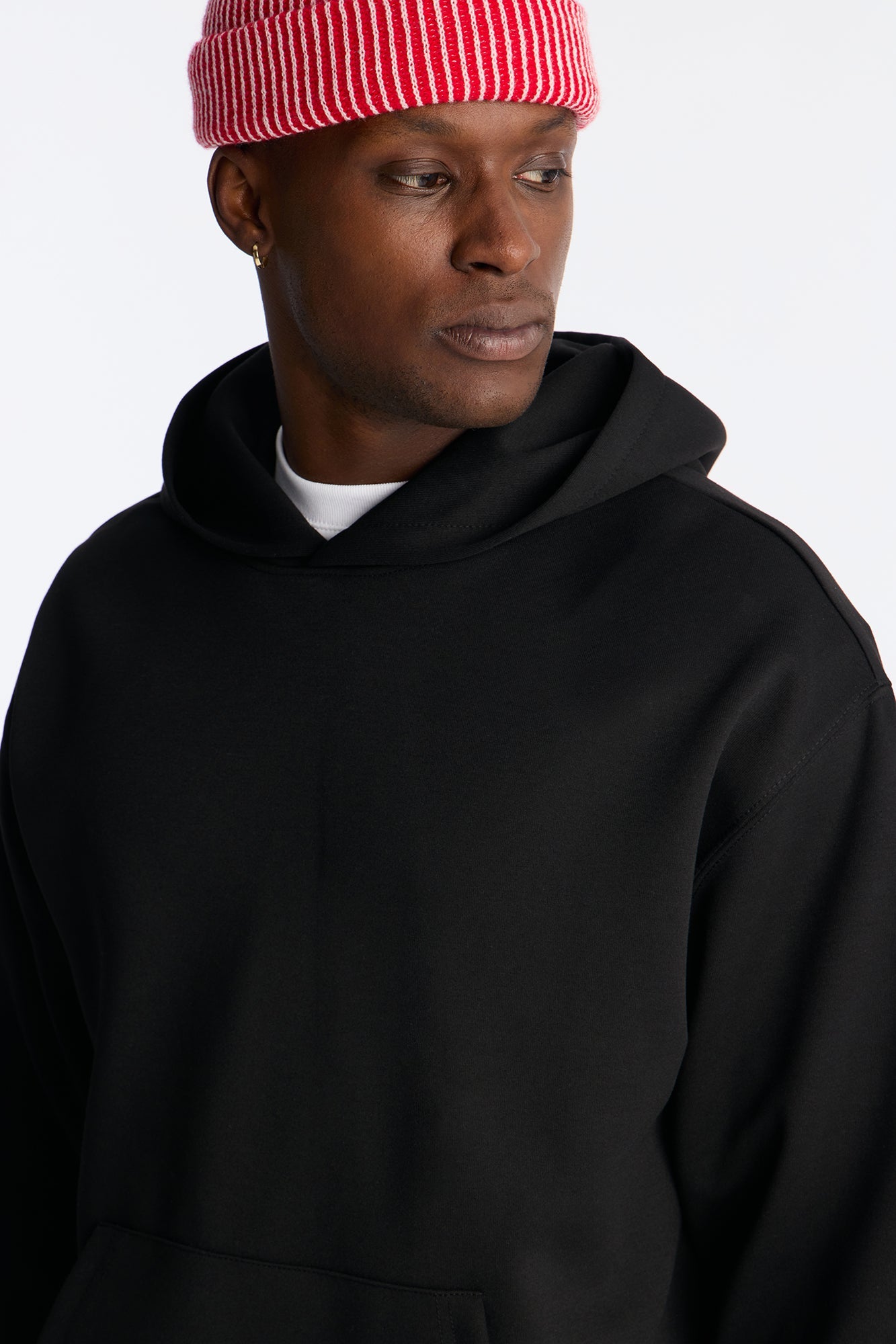Structured Fleece Hoodie - Black Fashion Nova