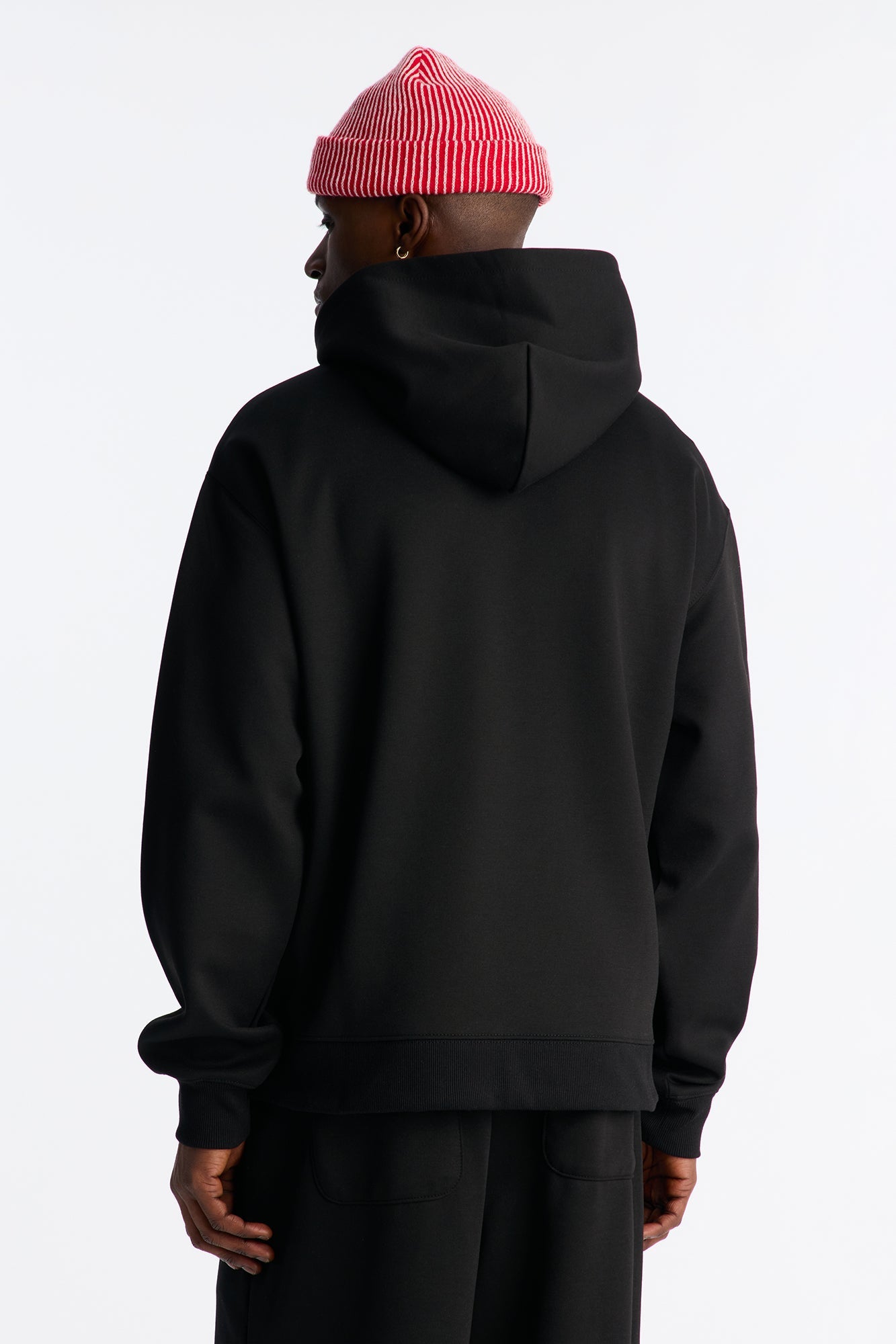 Structured Fleece Hoodie - Black Fashion Nova
