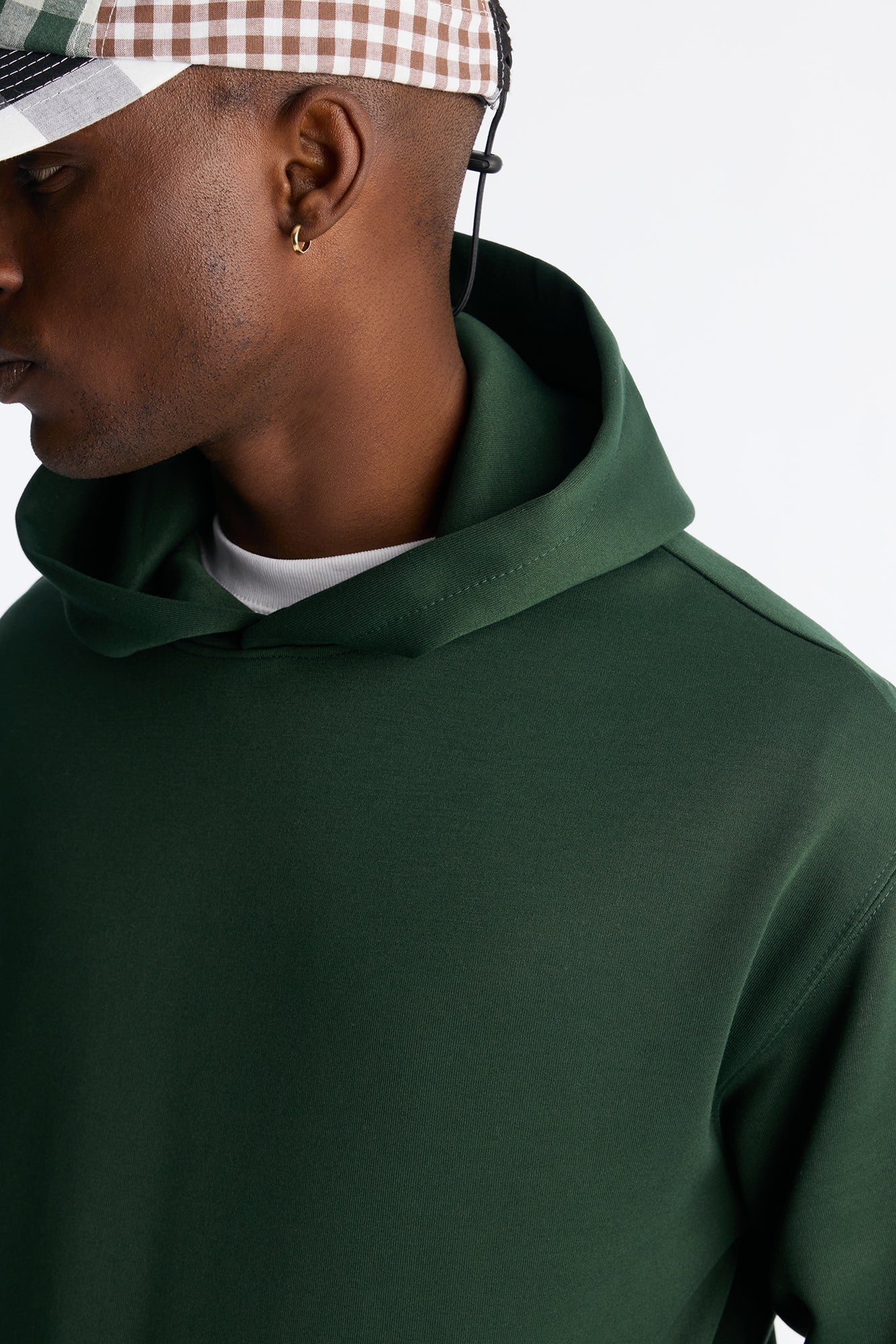Structured Fleece Hoodie - Green Fashion Nova