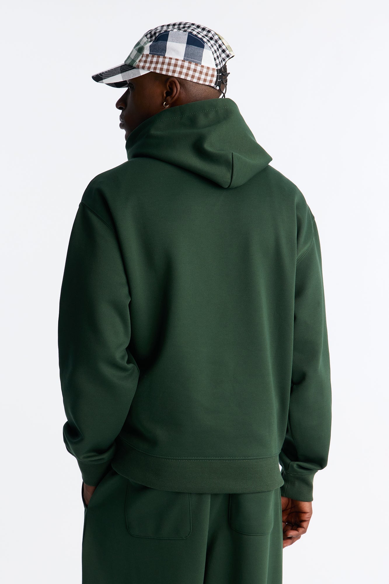 Structured Fleece Hoodie - Green Fashion Nova